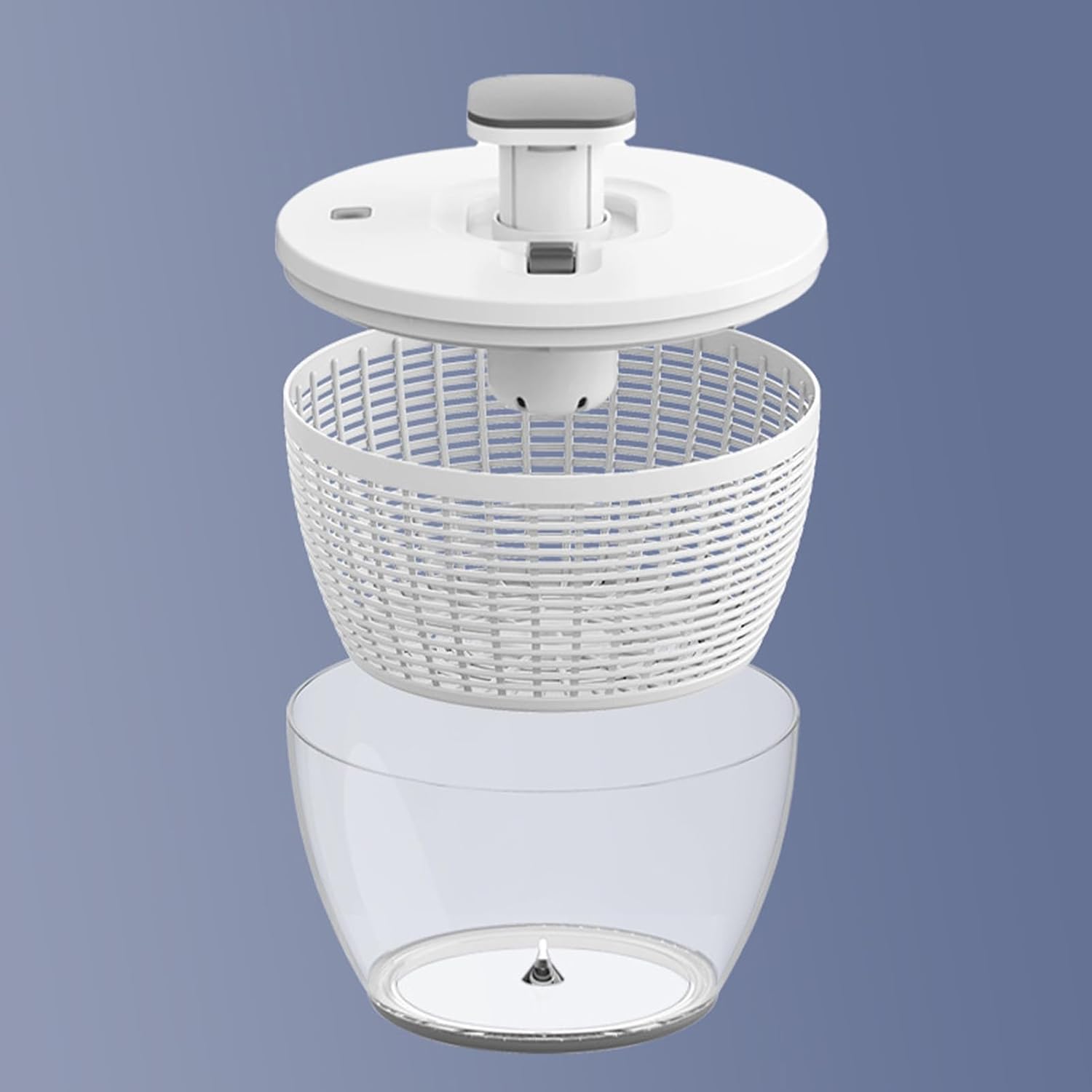 6L Salad Spinner, Large Capacity Vegetable Washer Dryer with Non Skid Base, Easy Dehydration for Fruits and Vegetables - Quick Water Removal, Durable ABS Design, Ideal Kitchen