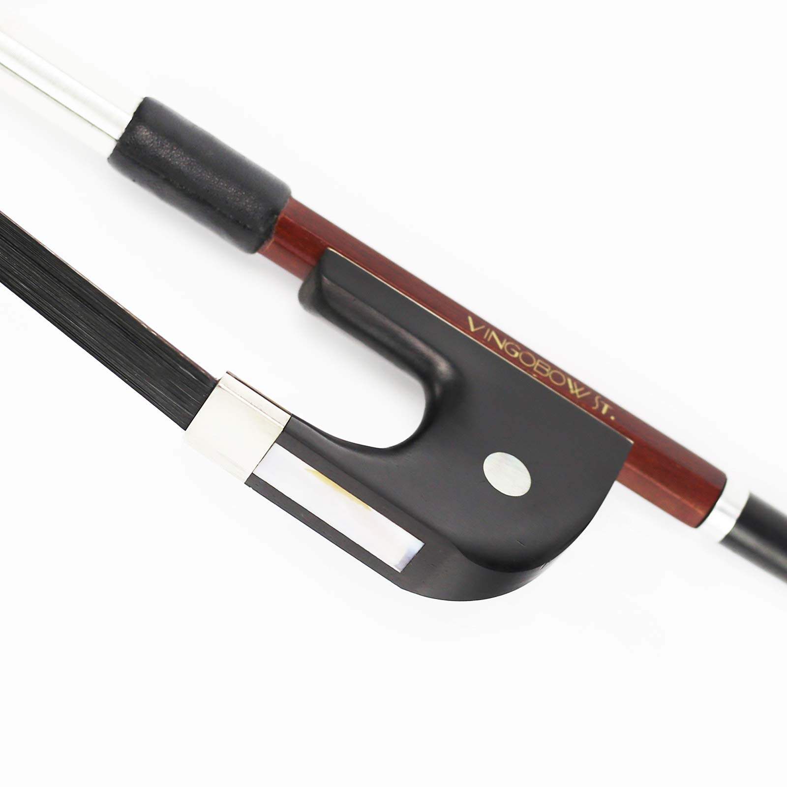 VINGOBOWDouble Bass Bow Full 4/4 Size 76cm Black Horse Hair German Style