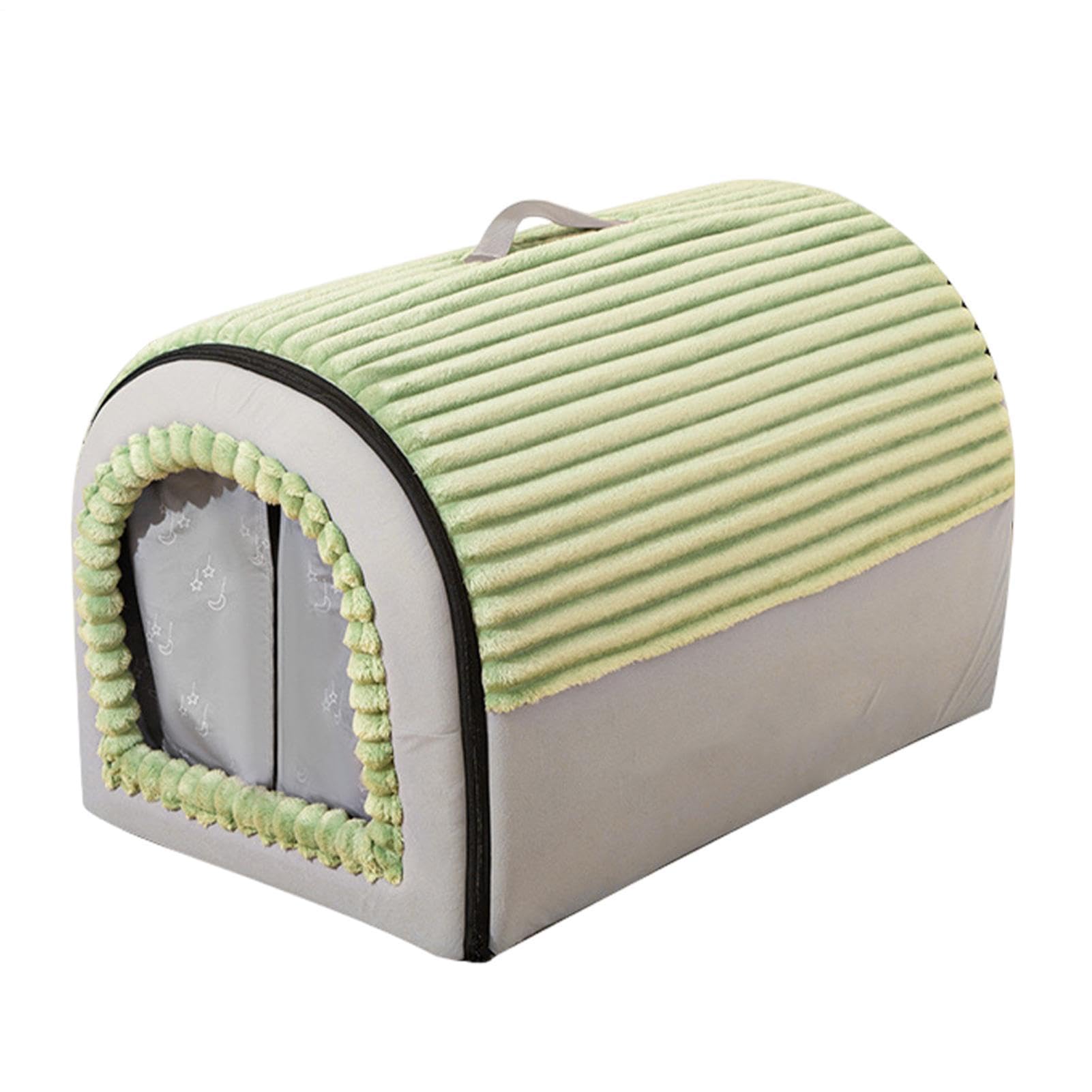 Cama Cueva Para Gatos Casa Desmontable | Cueva Para Gatos Lavable Con Diseño De Casa Y Tienda Para Cachorros Y Animales Pequeños En El Hogar, La Sala De Estar, El