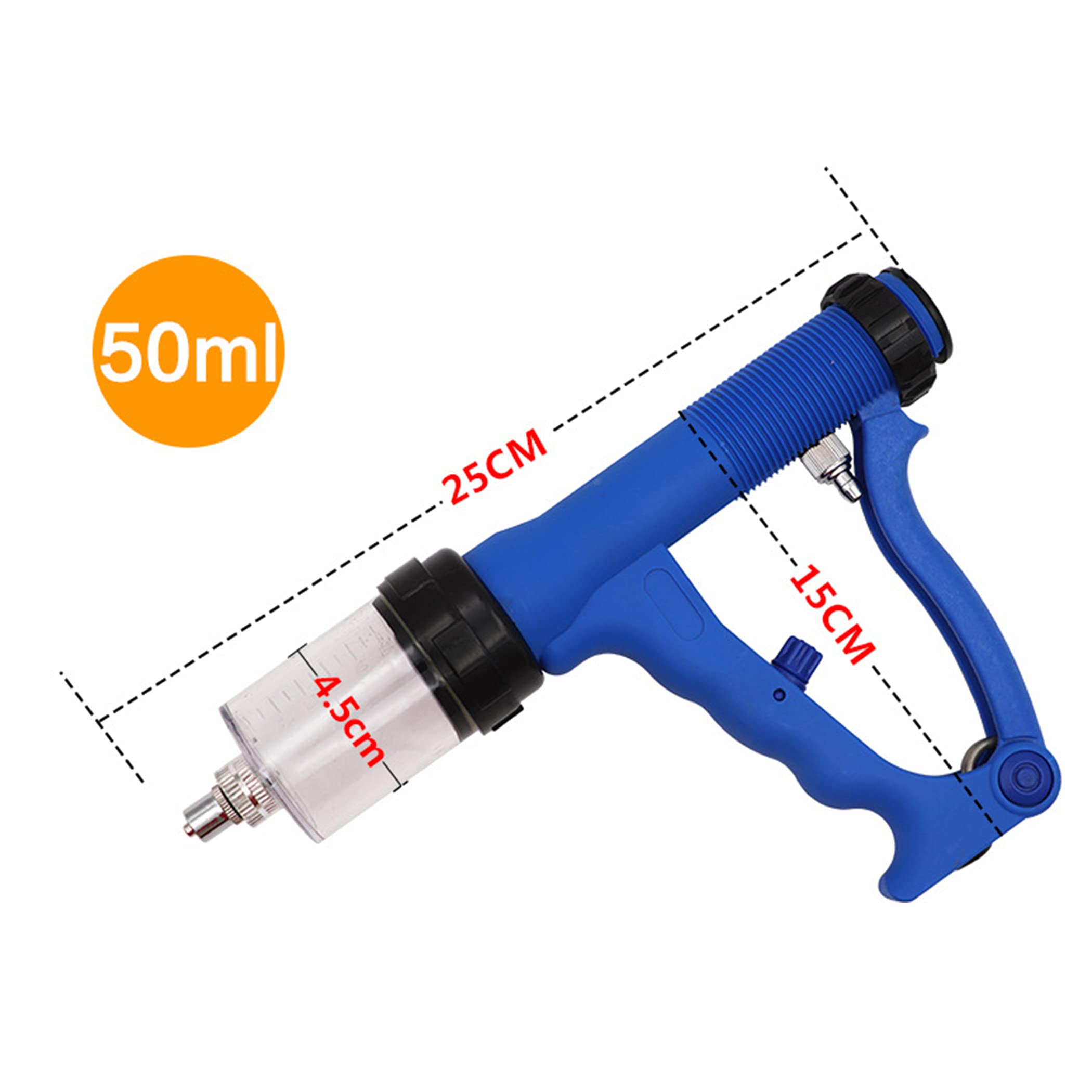 Iniettore per bestiame, siringa continua regolabile per bestiame, 10 ml/20 ml/30 ml/50 ml, bilancia ad alta precisione per bovini, pecore, maiali, polli