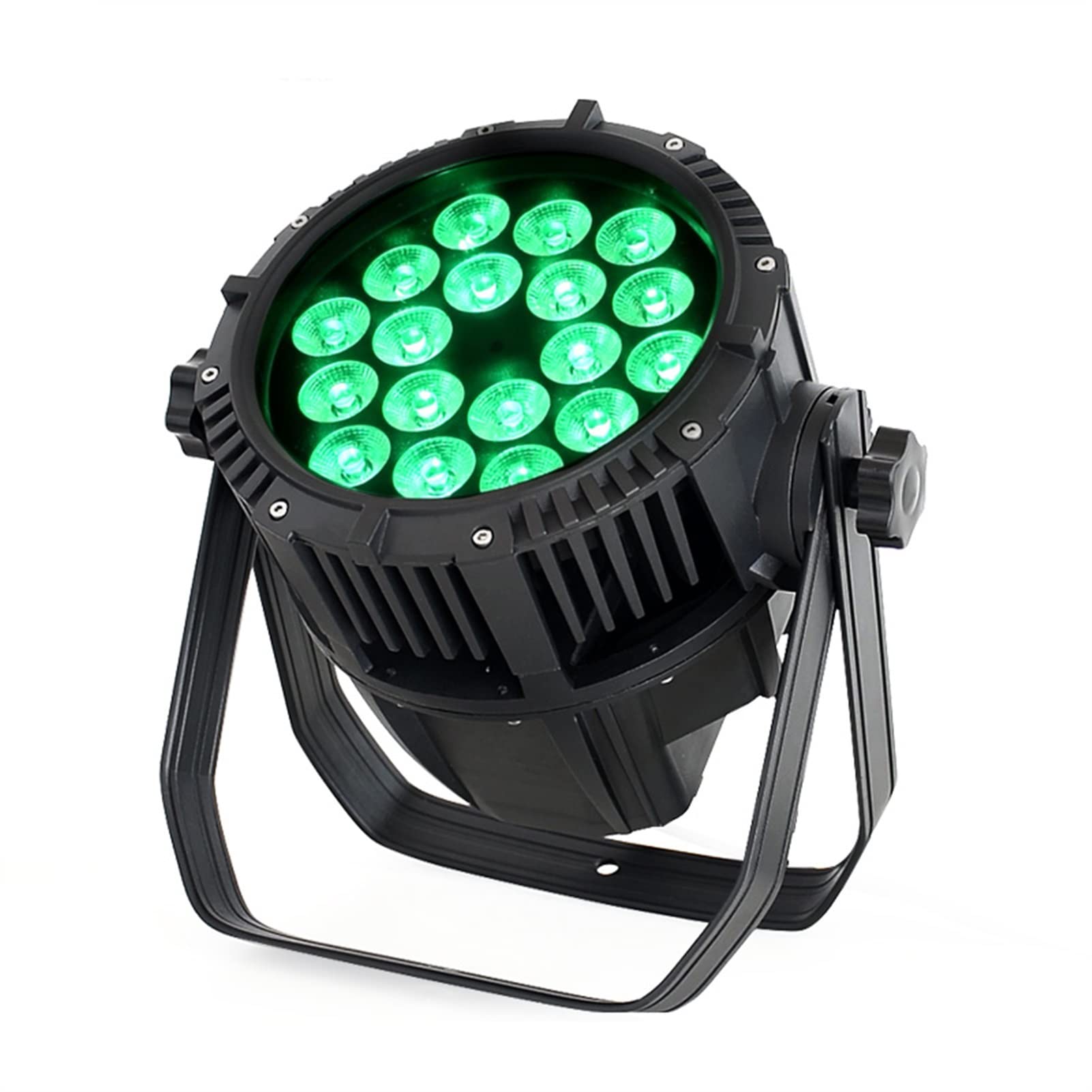 DJ-Licht für Partys, Flight Case With Led Par Light Waterproof Ip 65 18X15W 5In1 Outdoor Wall Wash Stage Lighting For T-Stage Concerts DJ Show(Flight Case Packing,US plug)