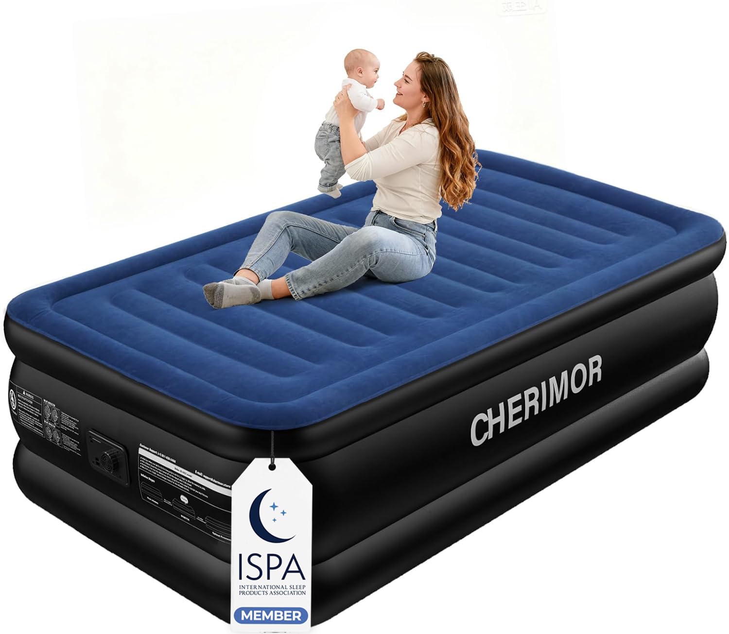CHERIMOR Twin XL Air Mattress with 80 Inch Length