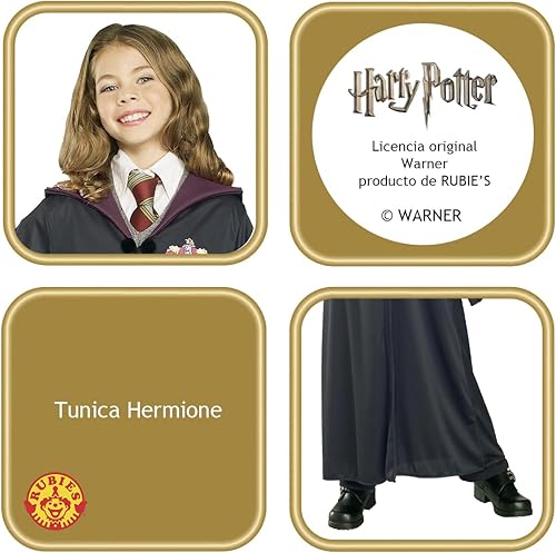 Miniatura 2 de Rubies Disfraz para niño de Hermione Granger de Harry Potter L Negro