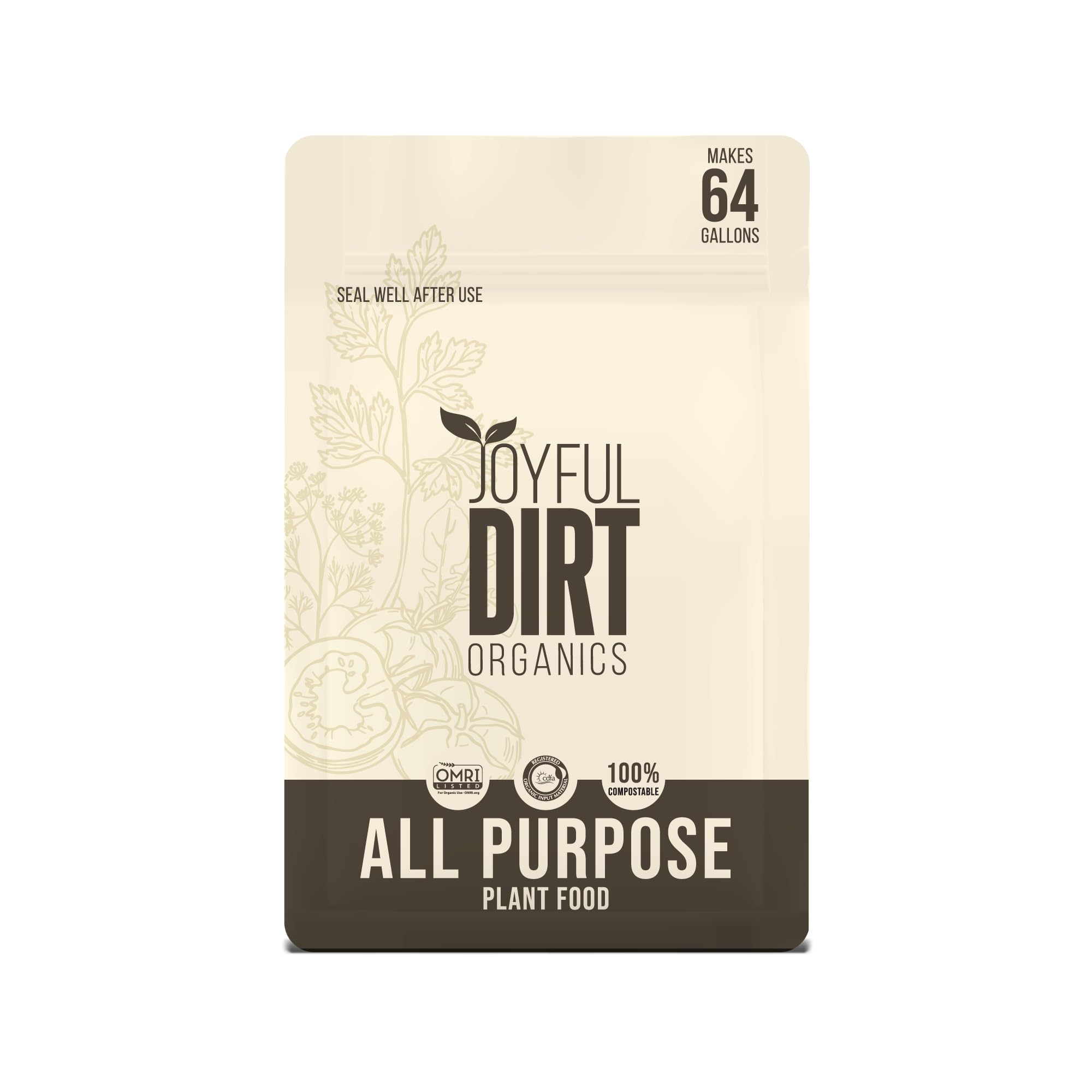 All Purpose Plant Superfood and Fertilizer | Makes 64 Gallons | Organic Premium Concentrate | One Pound Bag