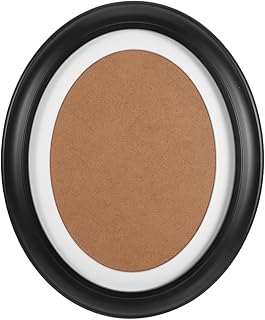 Baluue Oval Picture Frame 9" x 11" Classic Wood Picture Frame, Photo Display Frame with Screws and Hooks, Wall Mount Frame Ideas for Hanging Decoration