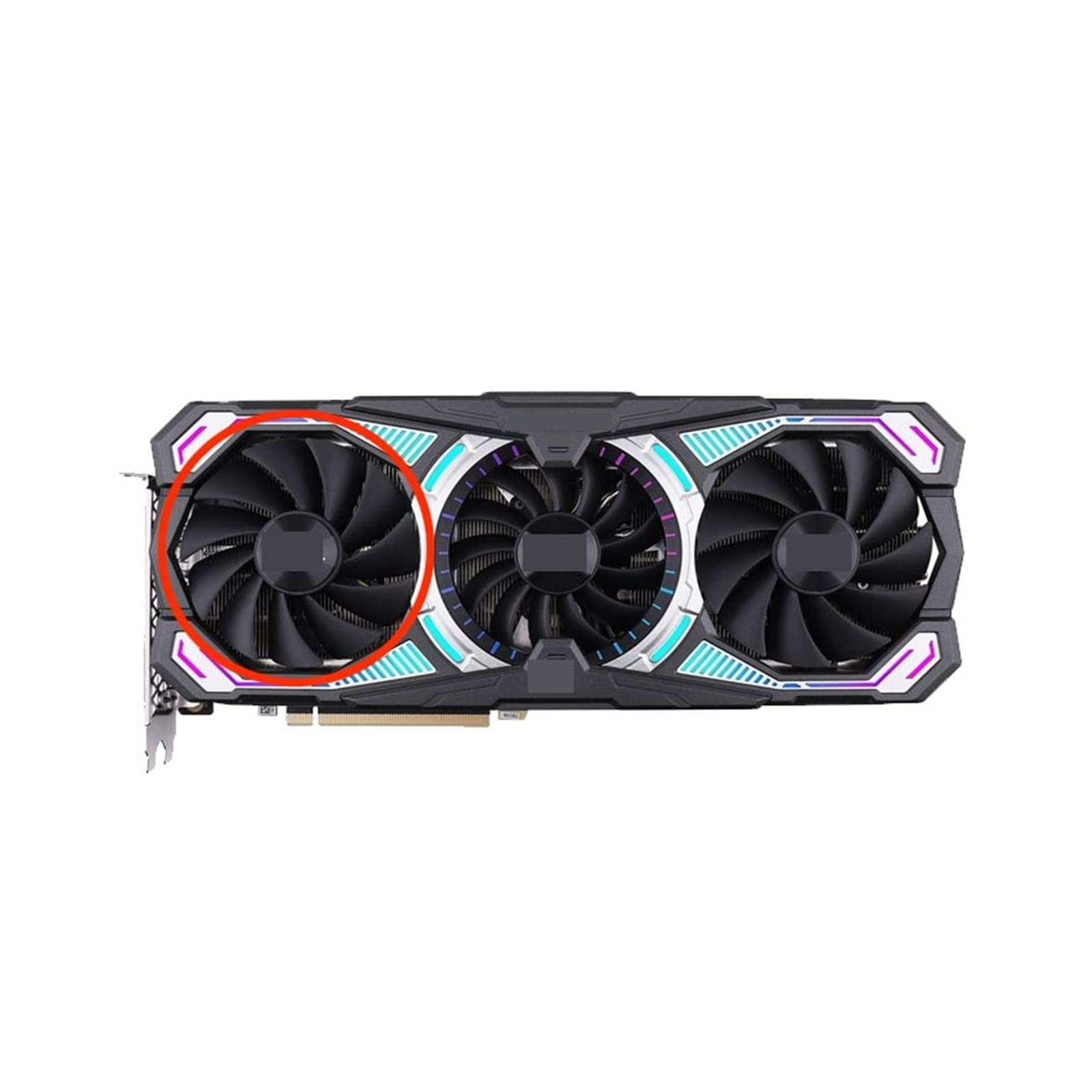 REMSEY 87MM GA92S2U DC12V 0.46A 4Pin RTX3070Ti RTX3080 RTX3080Ti Graphics Card Fan Compatible for ZOTAC RTX 3070 Ti RTX 3080 RTX 3080 Ti PGF Kindly (Color : Left Fan)