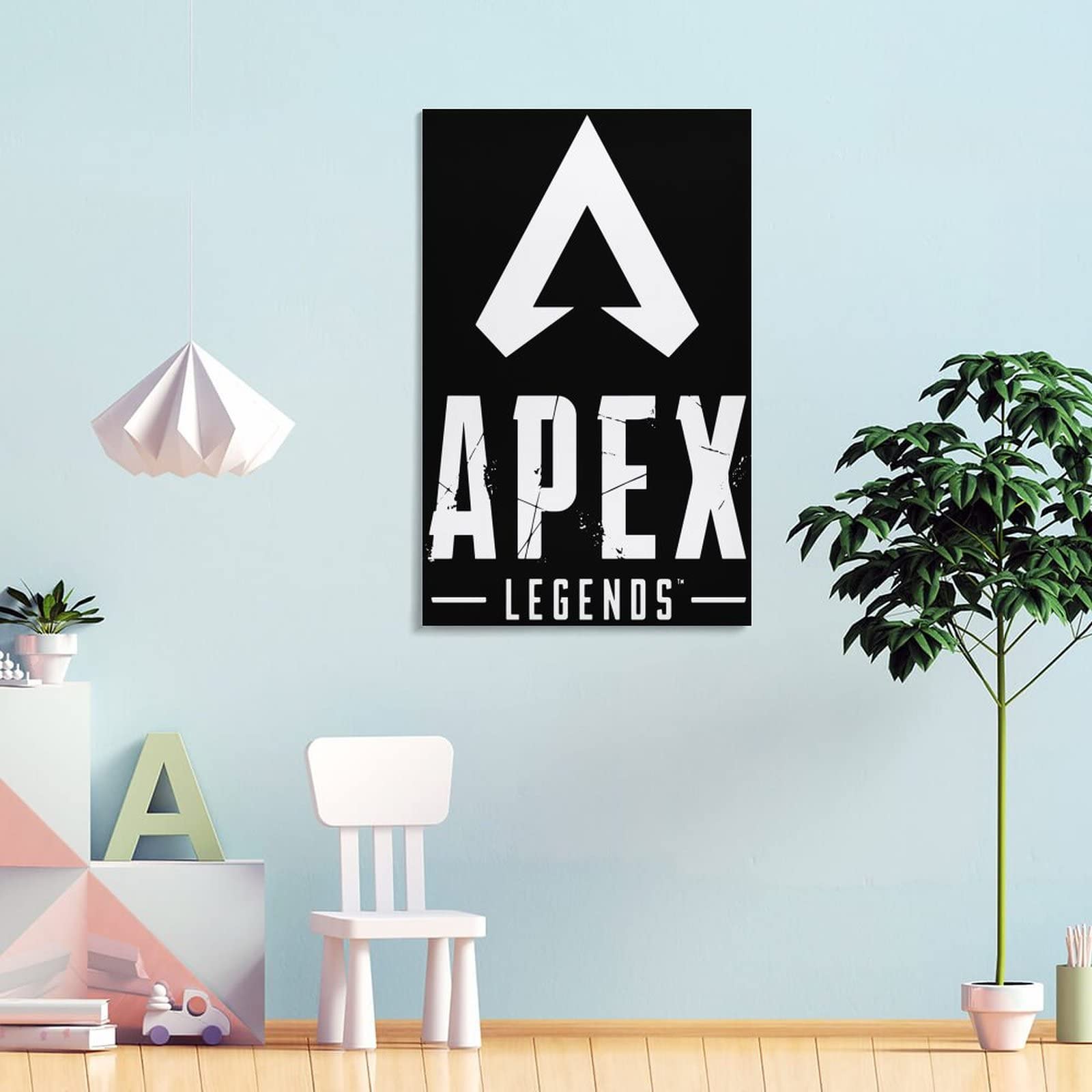 Amazon.co.jp: 絵画 ポスター エーペックスレジェンズ ロゴ キャンバス