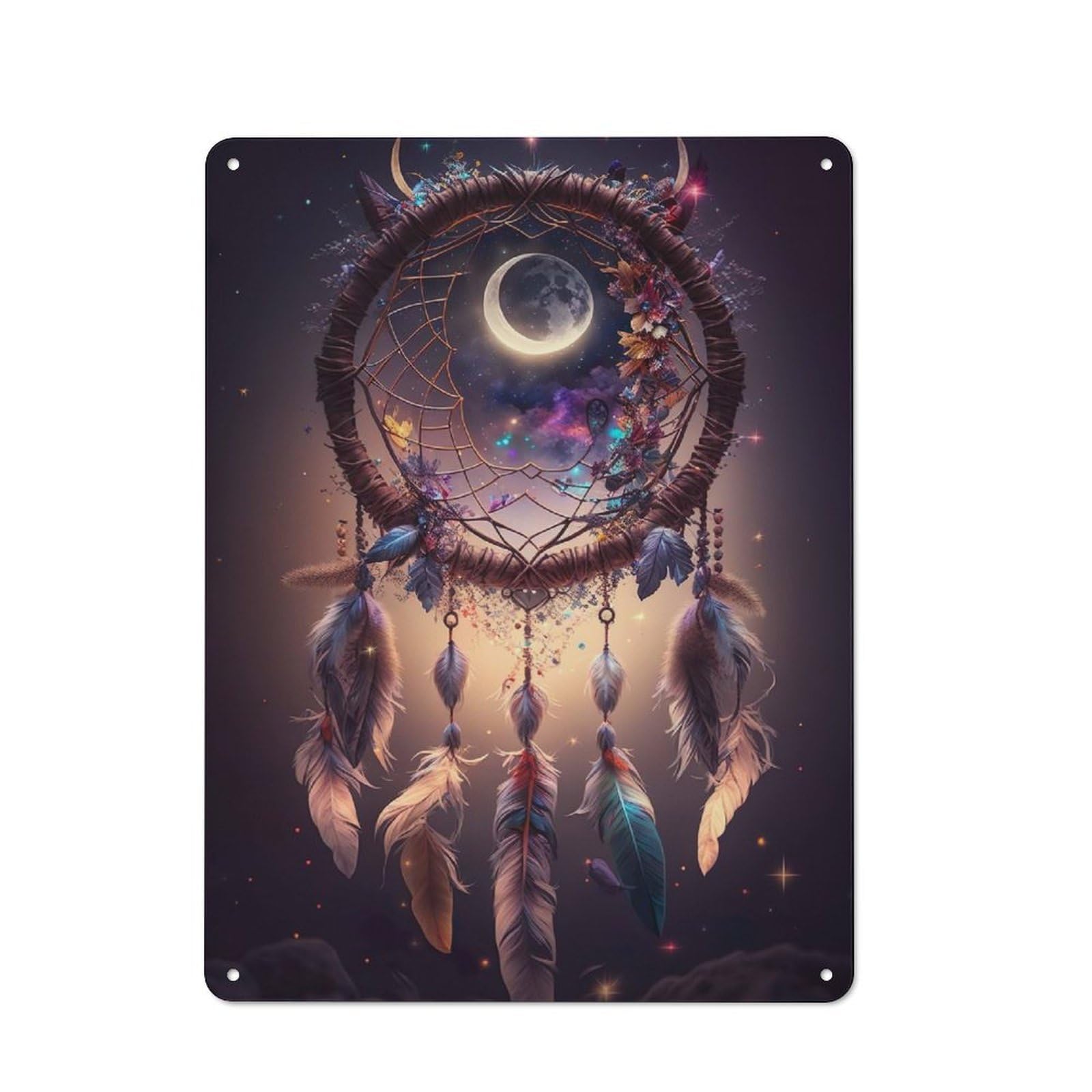 Junmoney Dreamcatchers Dance Vintage Metal Sign 40X30cm For Café Or Restaurant, Suited To Restaurant Decor Fans