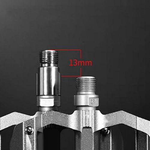 Miniatura 9 de SM SunniMix Extensores de pedal de bicicleta, 1 par de extensores de pedales de bicicleta de acero cromado y molibdeno extendido para cualquier