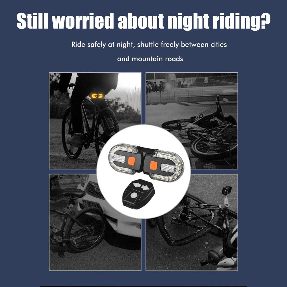 Luci Posteriori Per Bici Con Frecce, Telecomando Wireless E Batteria Ricaricabile USB - Fanale LED Super Luminoso E Impermeabile Per Mountain Bike, Sicurezza Notturna