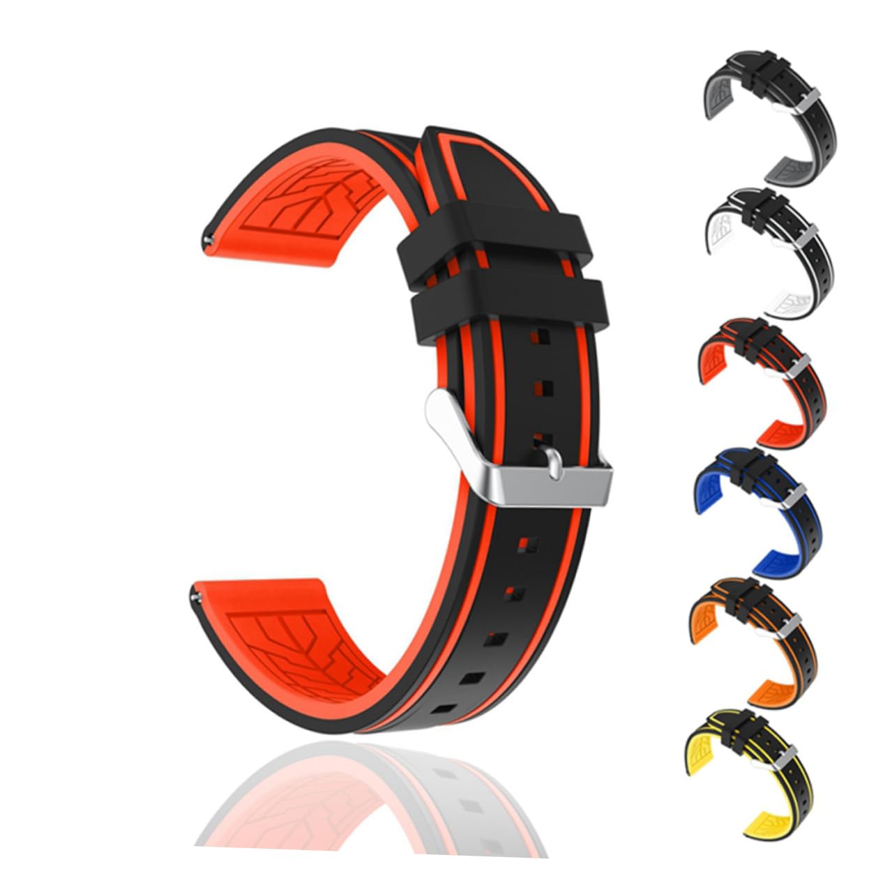CALLARON 3 Uds Correas Simples Pulsera Para Reloj Banda De Silicona Para Reloj Inteligente Banda De Repuesto Para Reloj Correa De Silicona Correa De Reloj Dicromática S3 Accesorios