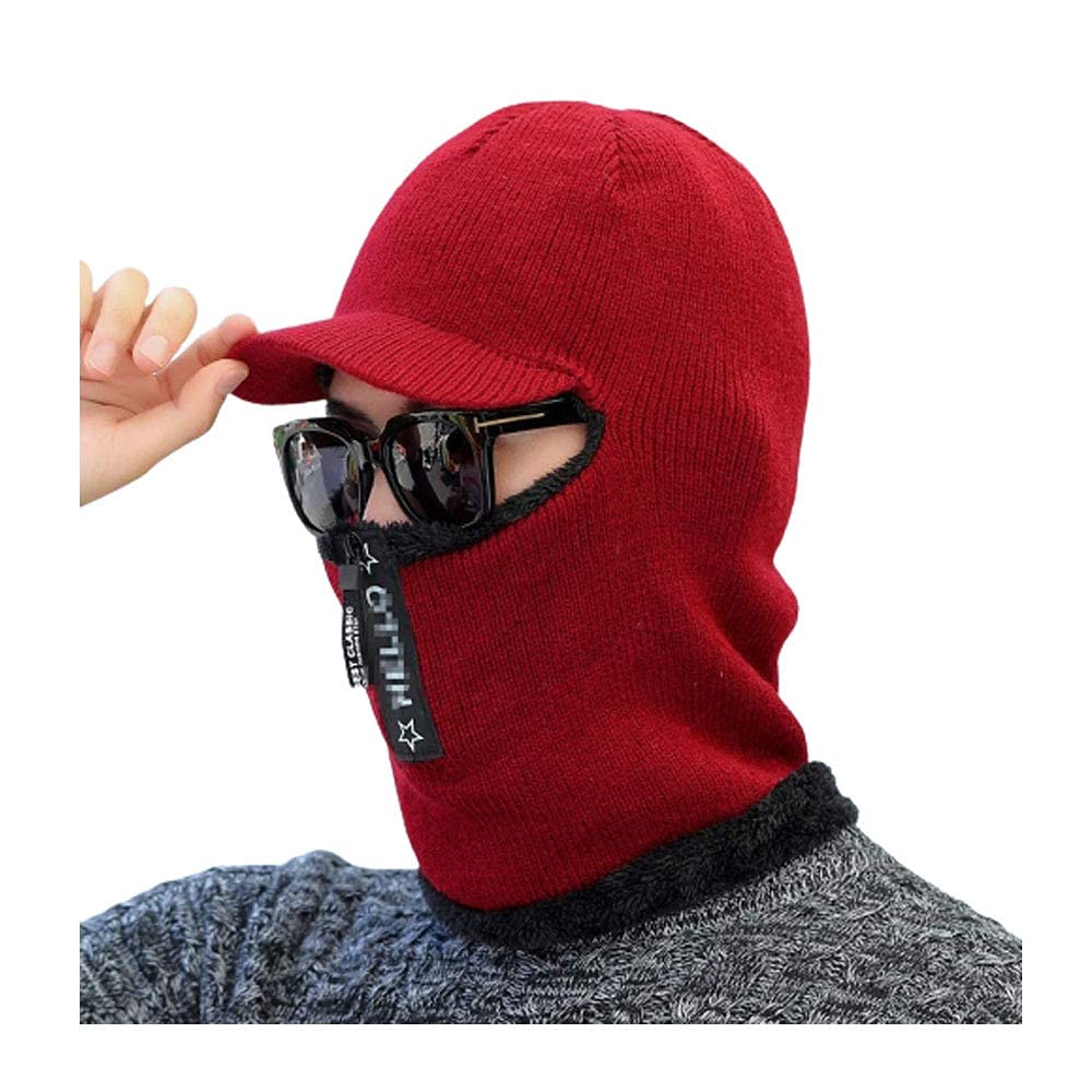 Buy R&D Unisex Woollen Balaclava Zipper Face Mask for Cold Weather