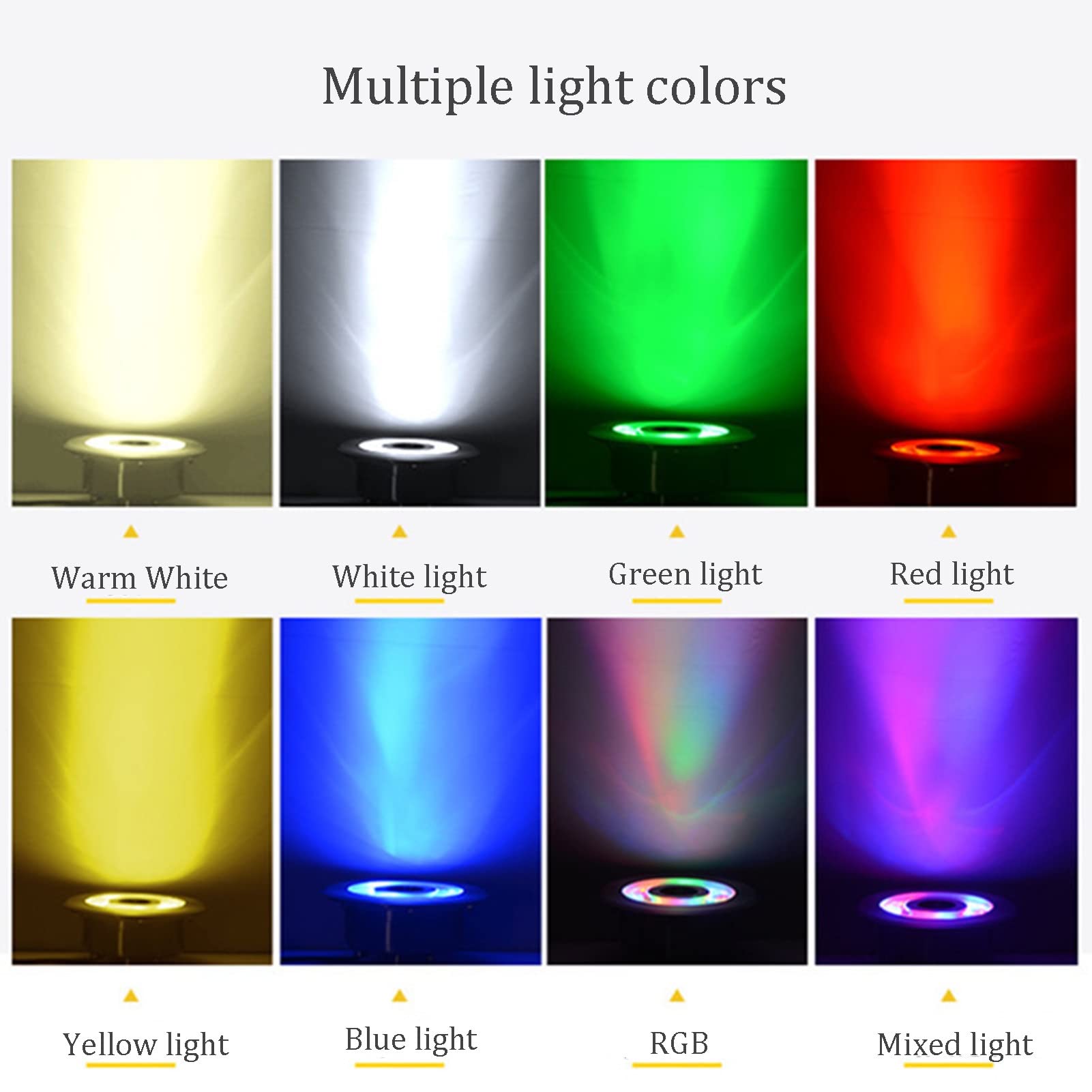 Lampa pierścieniowa LED do fontanny oświetlenie basenu wodoodporne IP68 | 12/24V podwodne oświetlenie stawu ze stali nierdzewnej do akwarium lampa wodospad(Yellow,12W-12V)