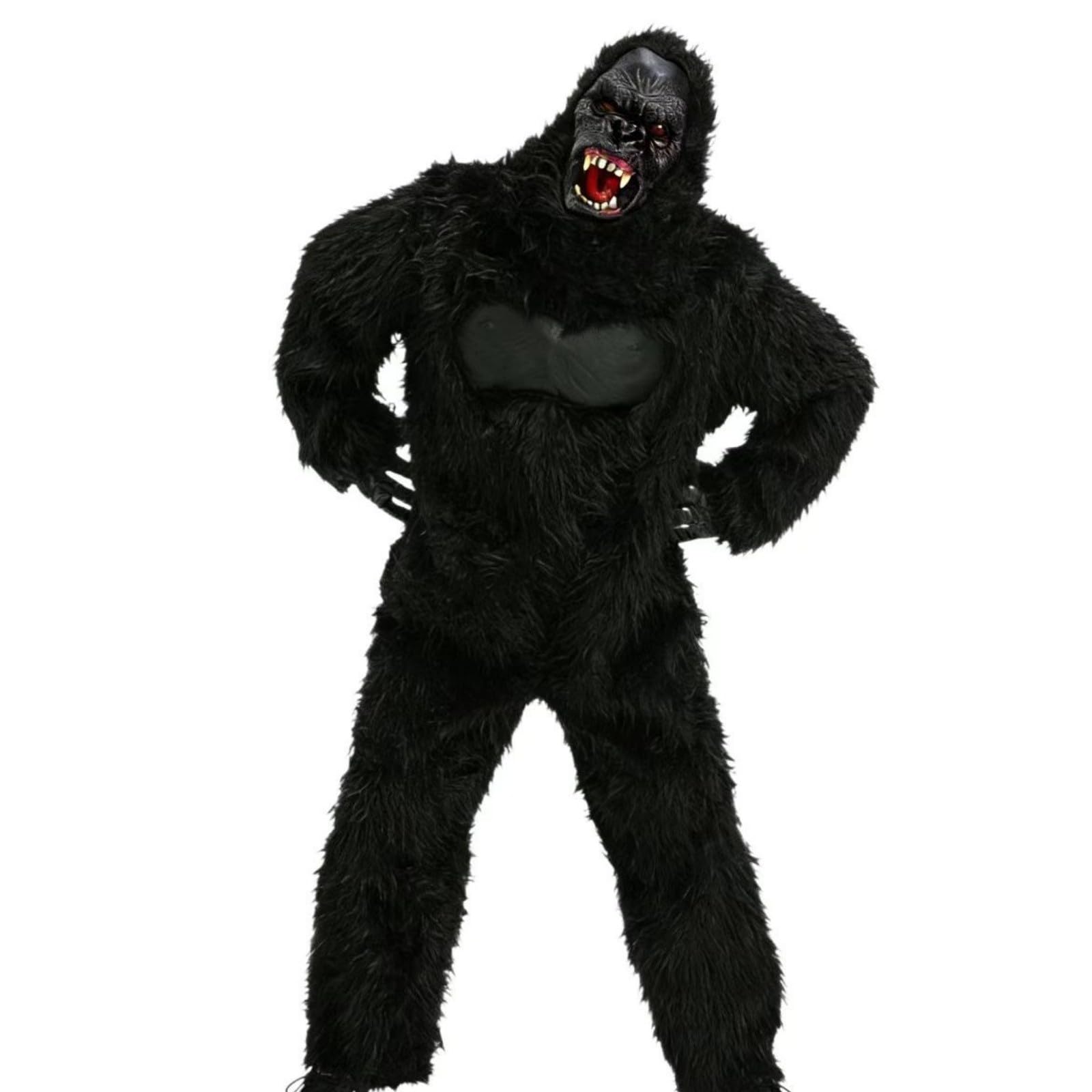Halloween Tier Kostüm Lustiger Fuzzy Onesie Outfit Kinder Funny Jumpsuit