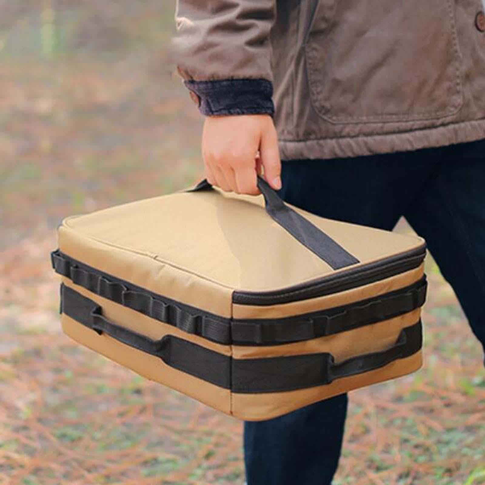 Borsa portaoggetti da picnic con resistente borsa portaoggetti portatile per bombole, comoda da trasportare durante le attività all'aperto, da