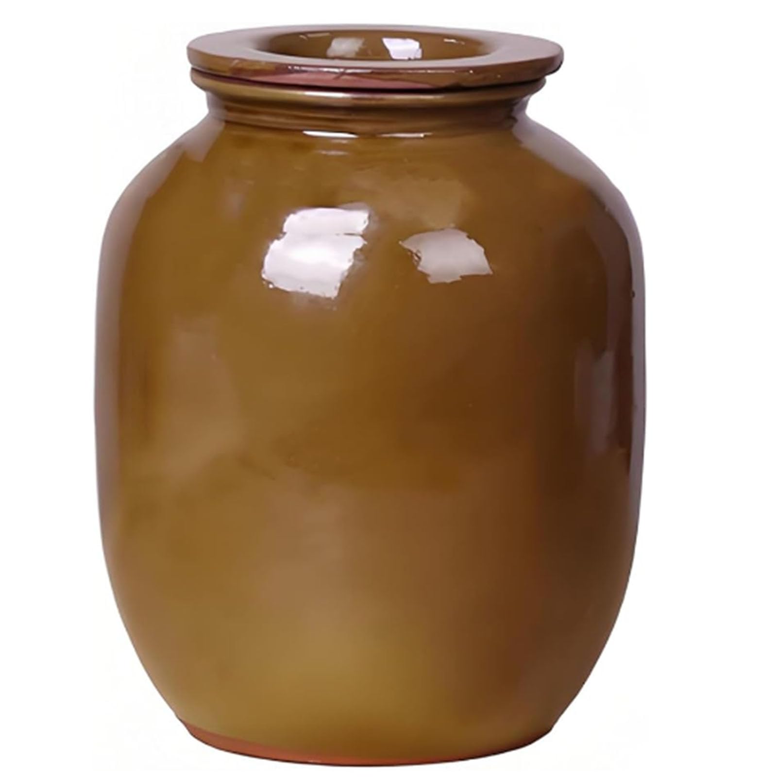 Ixtregzjkm A Ceramic Rice Jar, Chinese Food Storage Jar, Ceramic Food Storage Container With Lid, Chinese Sealed Large Ceramic Rice Jar, Storage Jar For Flour, Sugar, Rice 25Kg