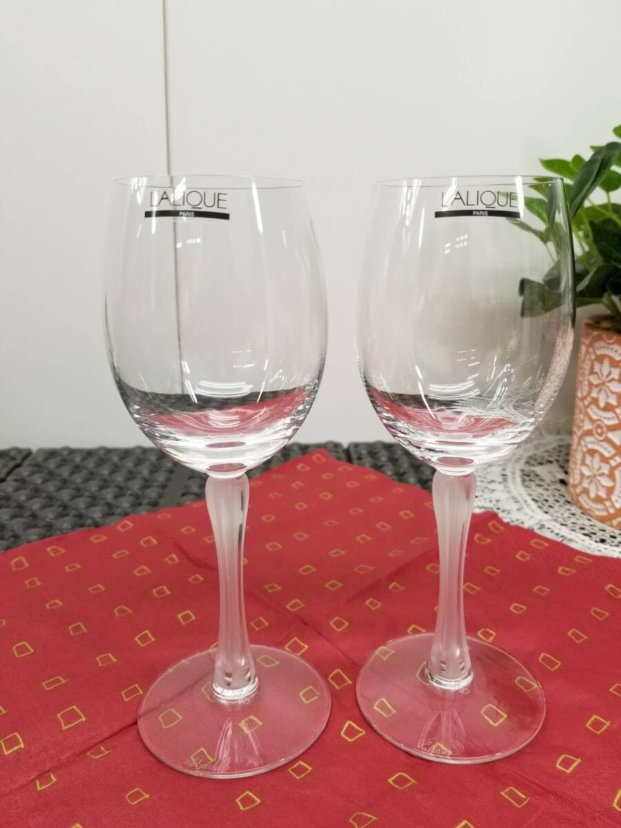 Amazon | ラリック LALIQUE ペア ワイングラス 保管品 5848 08 | ノー 