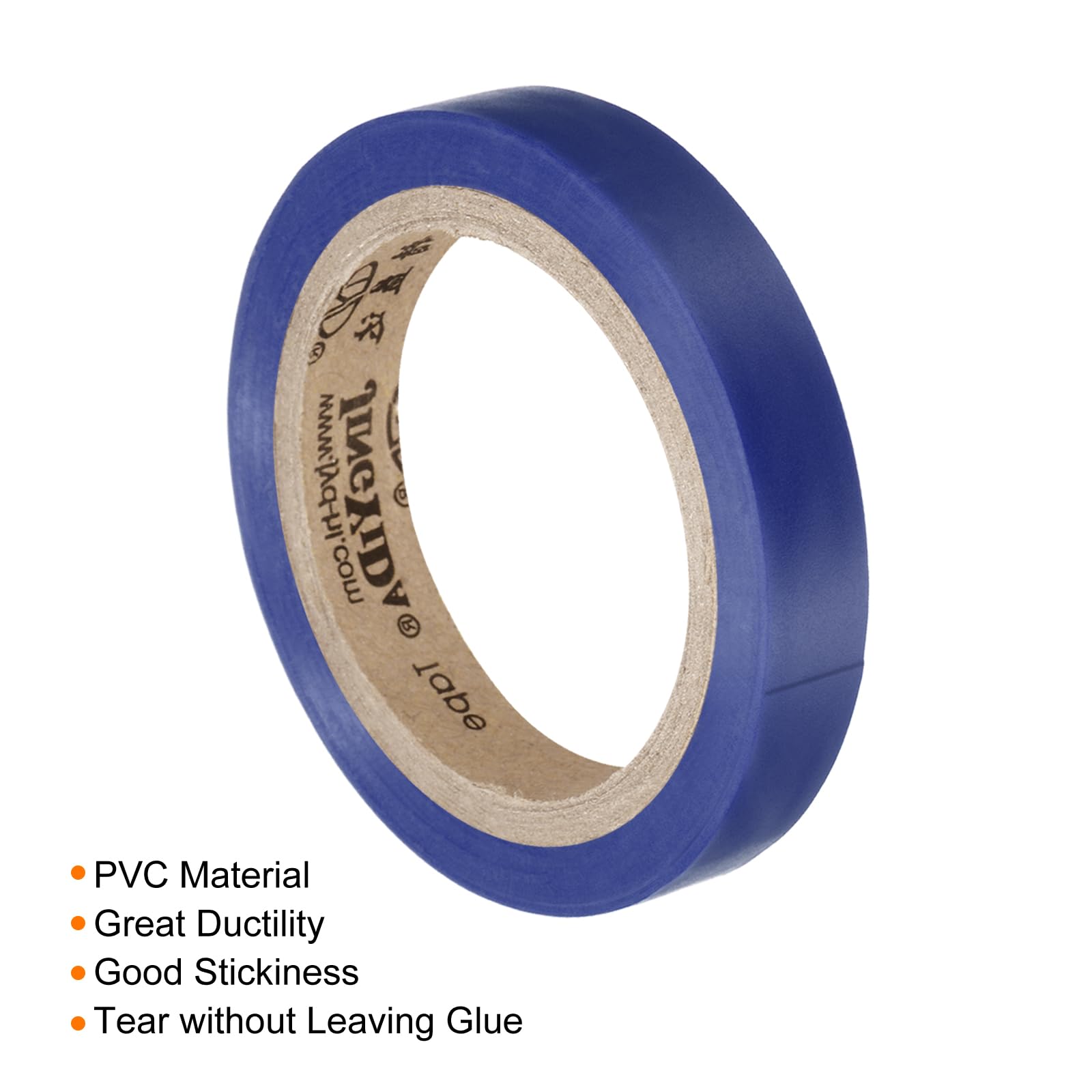 PATIKIL 26Ft Grip Finishing Tape, 4 Pack PVC Racquet Finishing Tapes Racket Accessories Sticky Seal for Tennis Badminton Blue/Black - Image 4