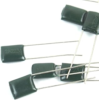 6 Pics Polyester Film Tone Capacitors .022uf 100v 2A233J for Guitar/Bass/Amp,Green