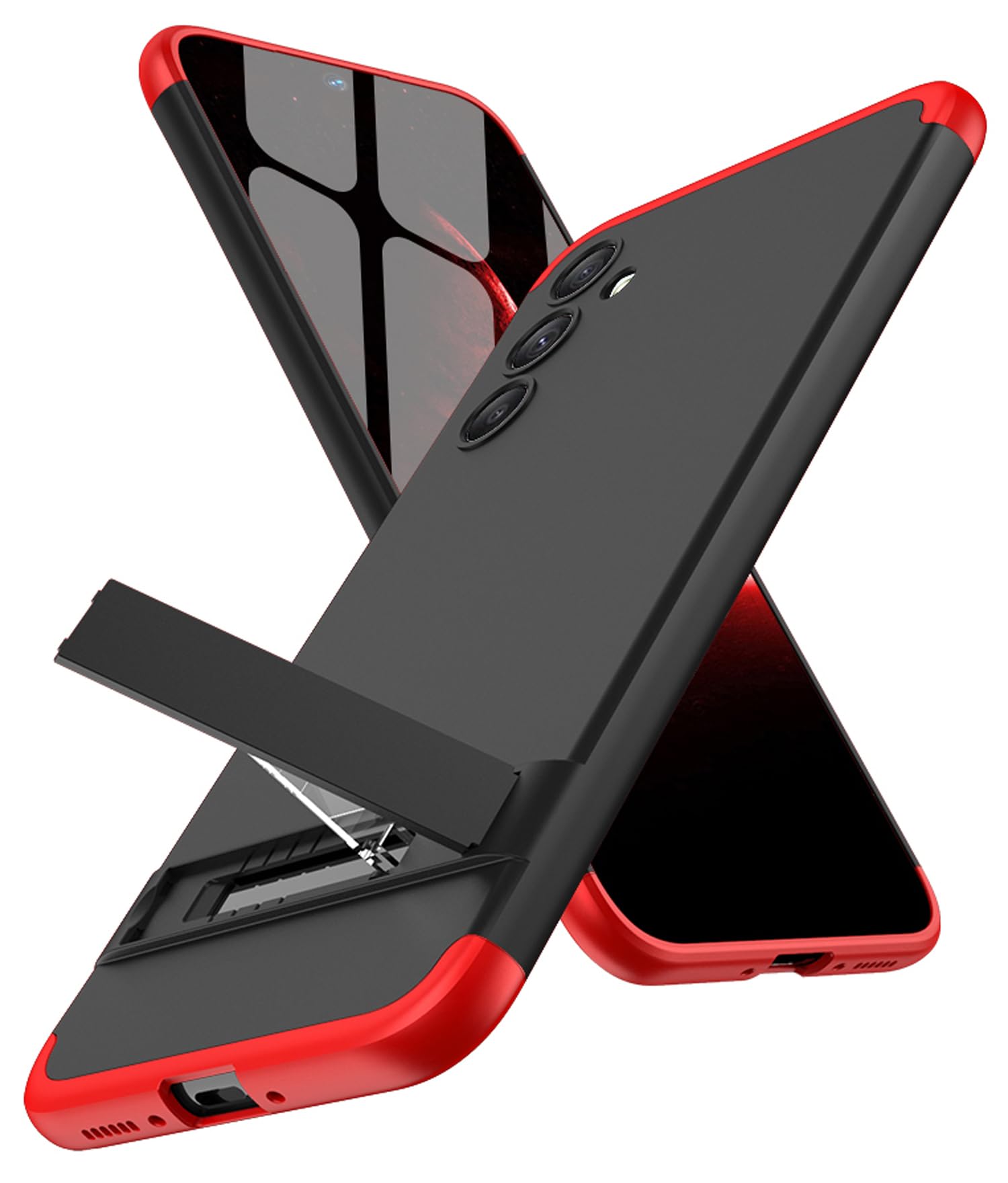 Kapa Double Dip Full 360 Protection Back Case Cover for Samsung Galaxy A34 (Red/Black) (B0C6921PB8) Amazon Price History, Amazon Price Tracker