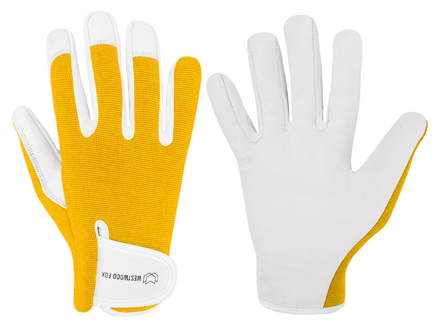 WESTWOOD FOX Ladies/Mens Leather Gardening Gloves Thorn Proof Rigger Garden work gloves, Safety Working Gloves