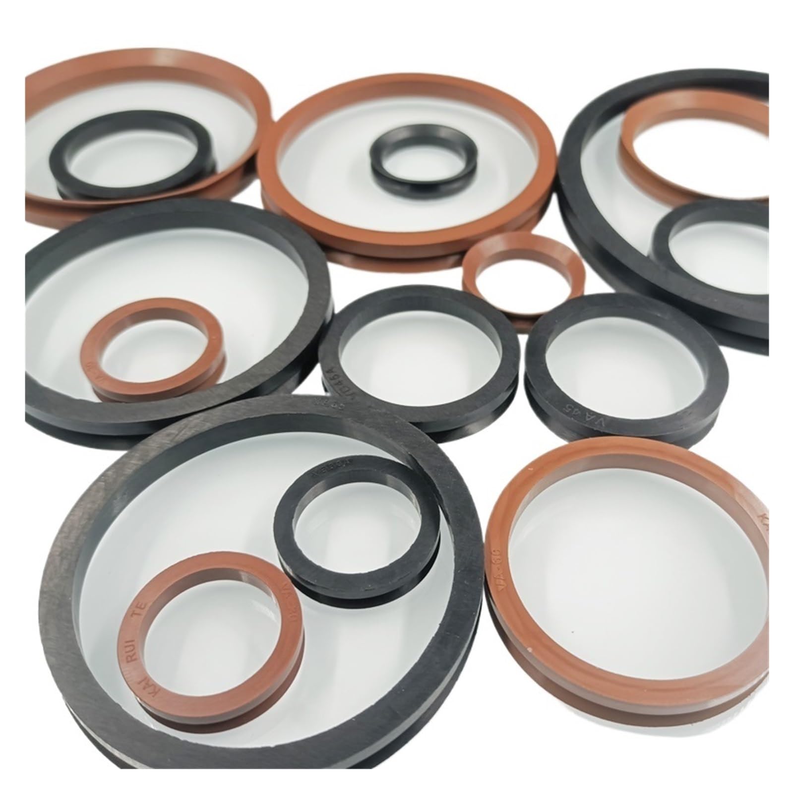 Junta tórica tipo VA3-VA20-VA22-VA25-VA30 VA2000 con manguito de caucho NBR (caucho de nitrilo butadieno) for sello de eje de agua rotativo(VA-450(1pcs))