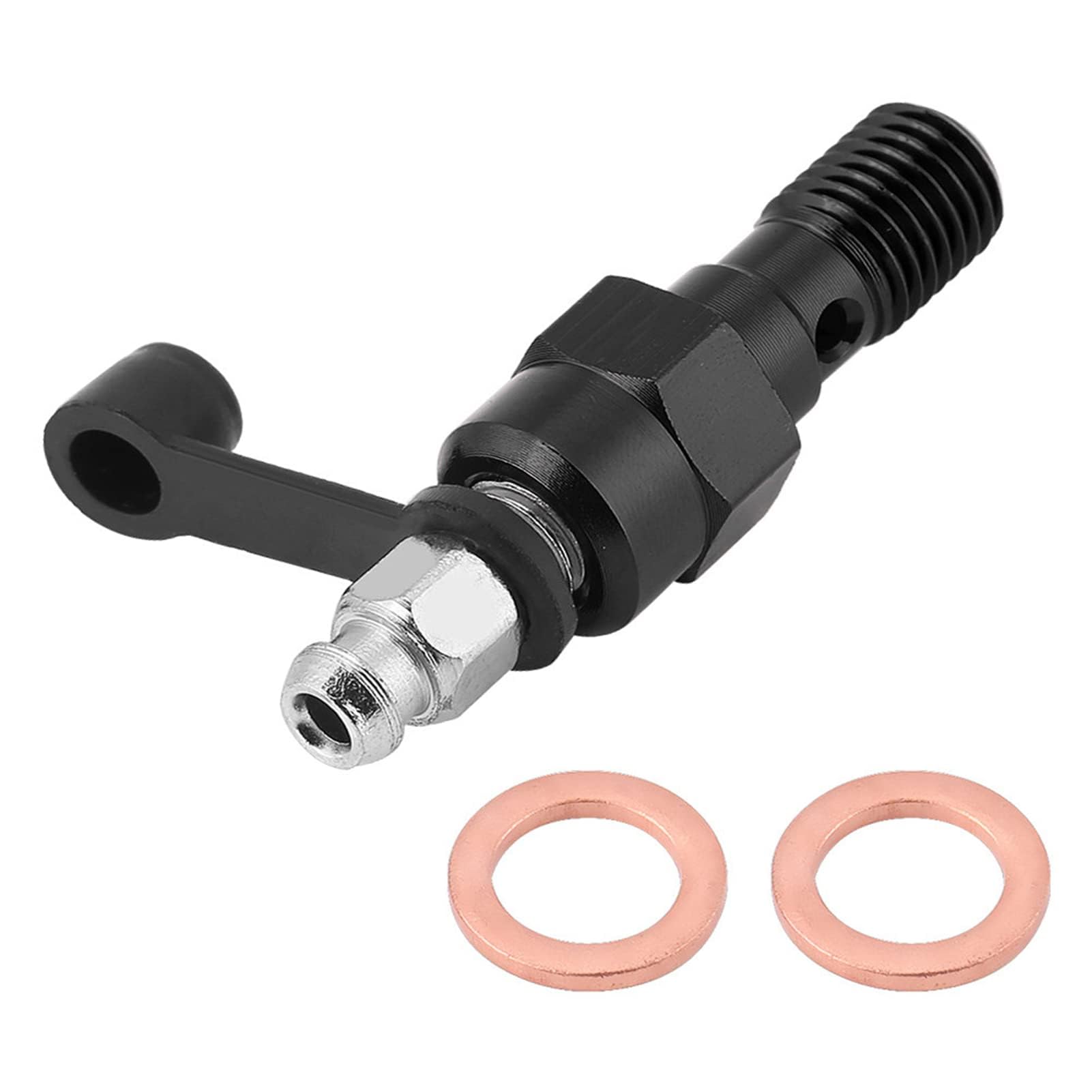 M10 x 1,0 mm Motocykl Pompa hamulcowa Śruba Banjo i pokrywa przeciwpyłowa (czarna)