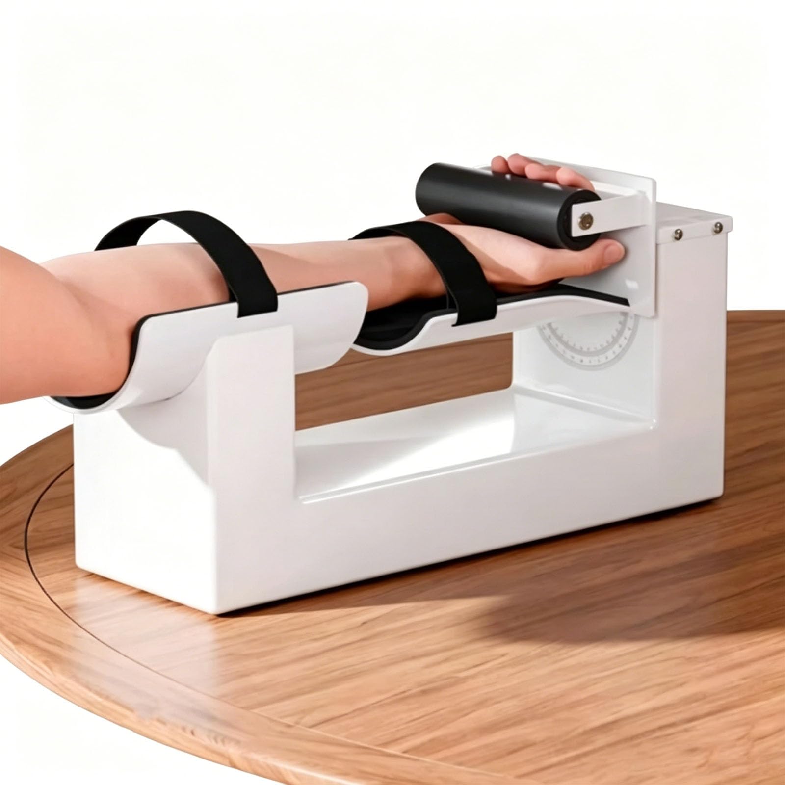 Elektryczny Trenażer Stawu Ramiennego, Trenażer Rehabilitacyjny Z Linijką Kątową, Obrót 360°, Regulowany Opór, Trening W Przód I W Tył, Do Rehabilitacji Mięśni