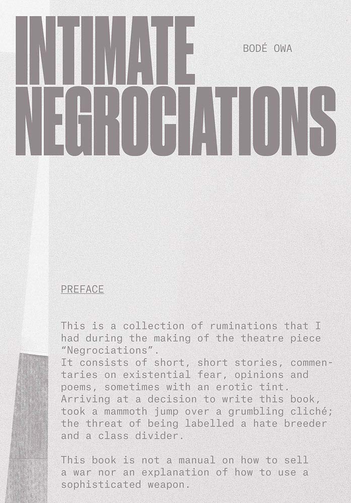 Intimate Negrociations