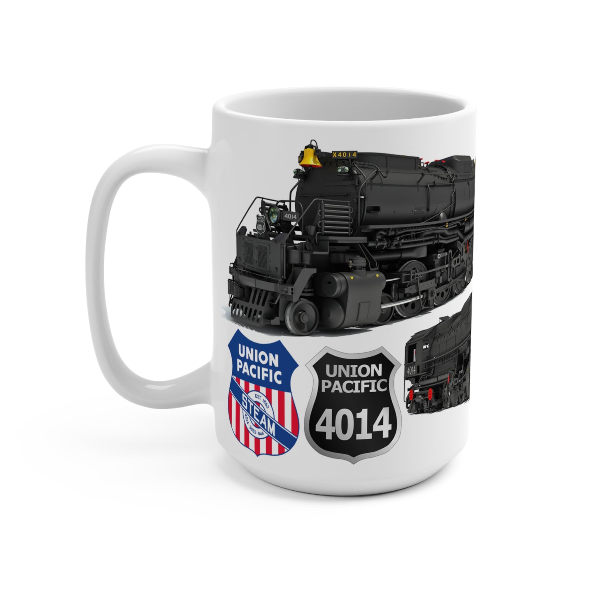 Union Pacific Big Boy 4014 Steam Engine Coffee Mug 15 oz Collectors Edition