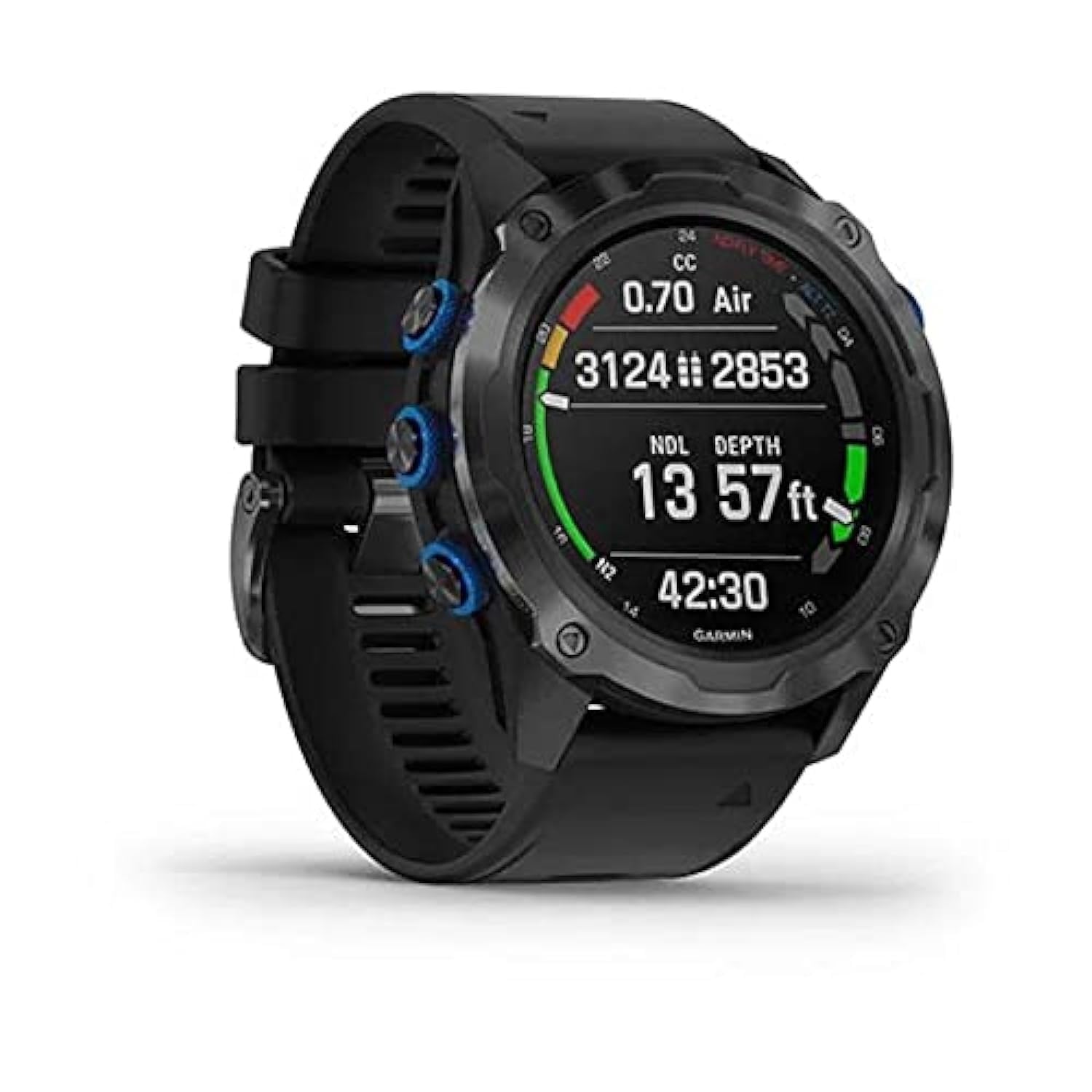 GARMIN DESCENT MK2I, TITANIUM CARBON GREY DLC WITH BLACK BAND