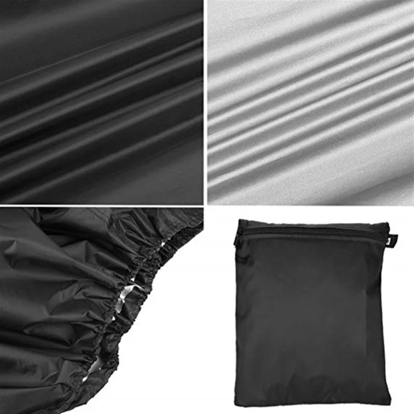 Funda Barbacoa Exterior Impermeable Cubierta for Barbacoa, Cubierta for Parrilla, protección for Lluvia, Gas, jardín, Exterior, Negro(145 x 61 x 117cm)