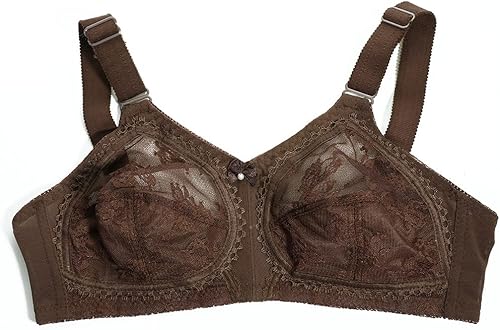Miniatura 5 de Sujetador grande de encaje para mujer, sin varillas, doble soporte, lencería de soporte flexible