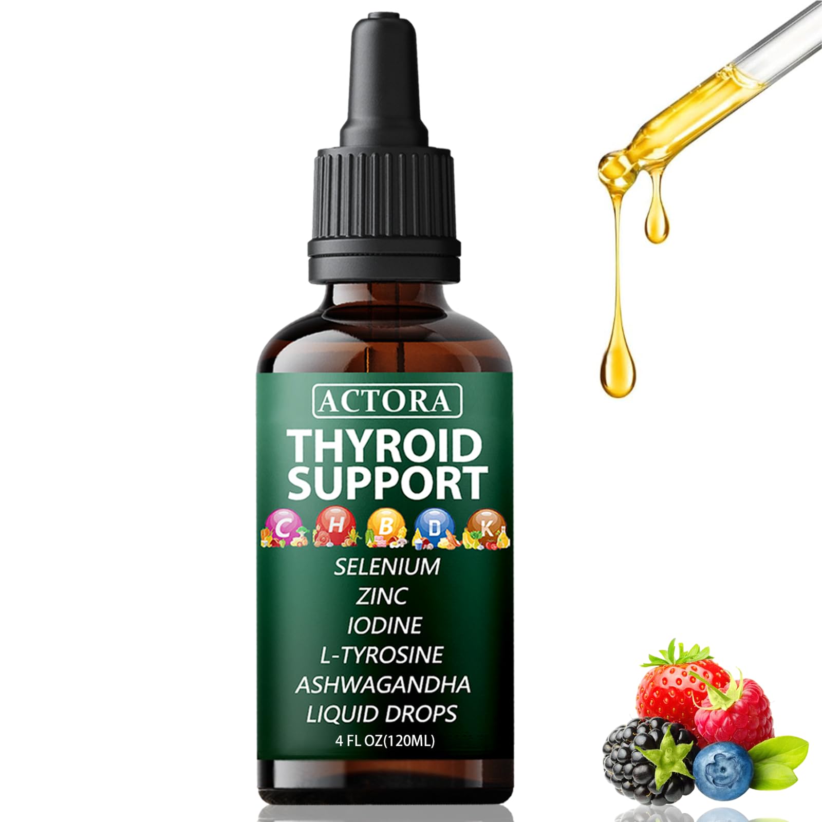 savari Actora Thyroid Support Liquid Drops - glandular extracts | Mubboo