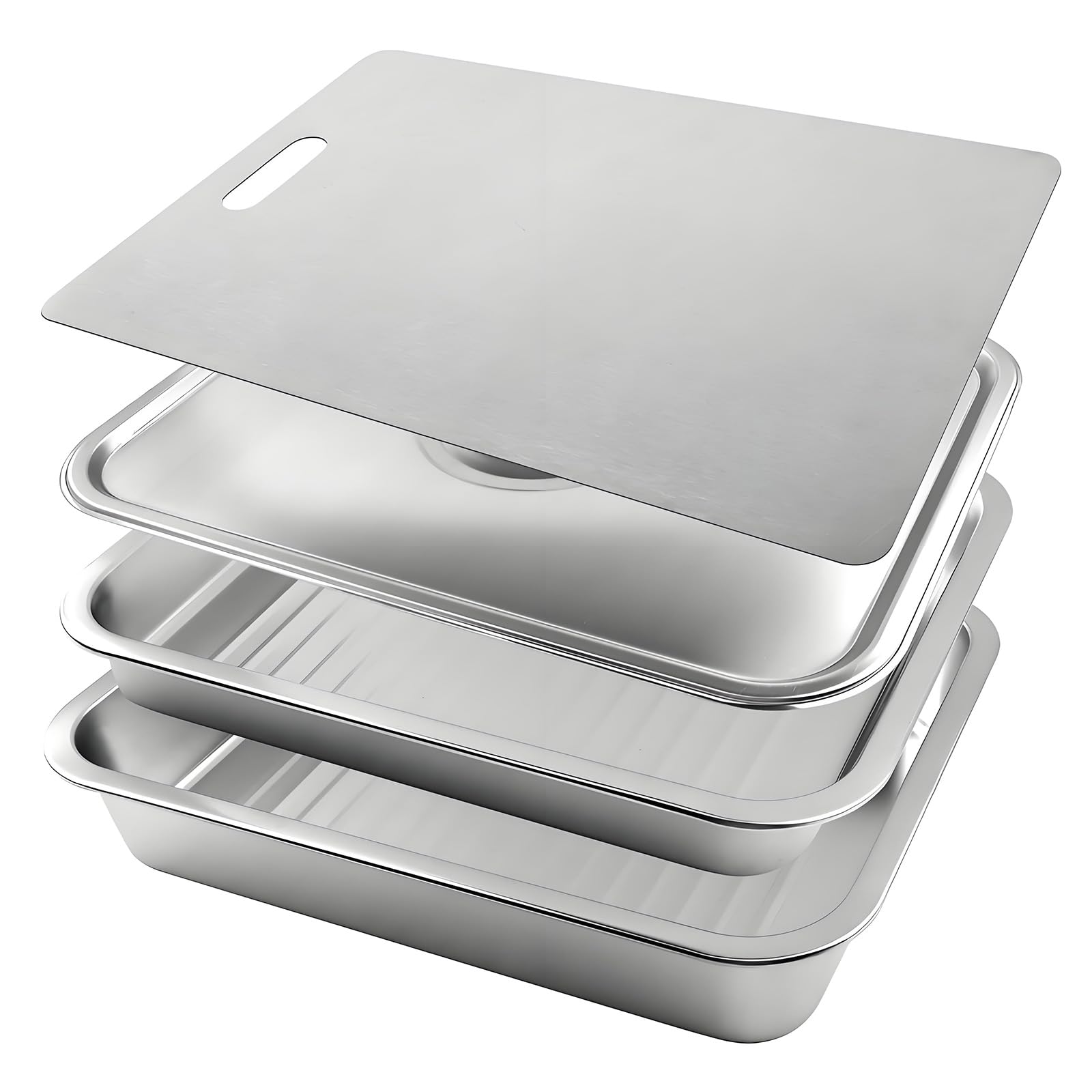 Preparazioni per grigliare Vassoio per alimenti Preparazioni e vassoi per grigliare Set di vassoi per marinare la carne Contenitore per barbecue Accessori per barbecue Accessori per barbecue