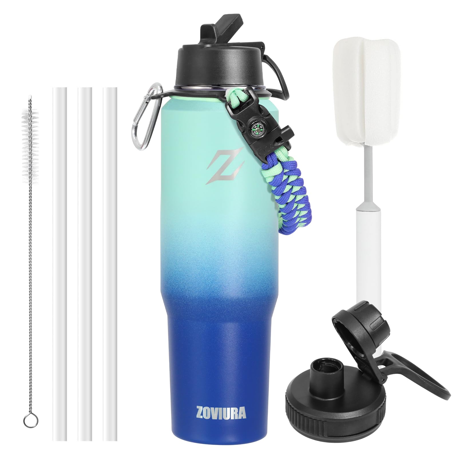 Amazon.com: Zoviura 40oz Insulated Water Bottle, Insulated Tumbler