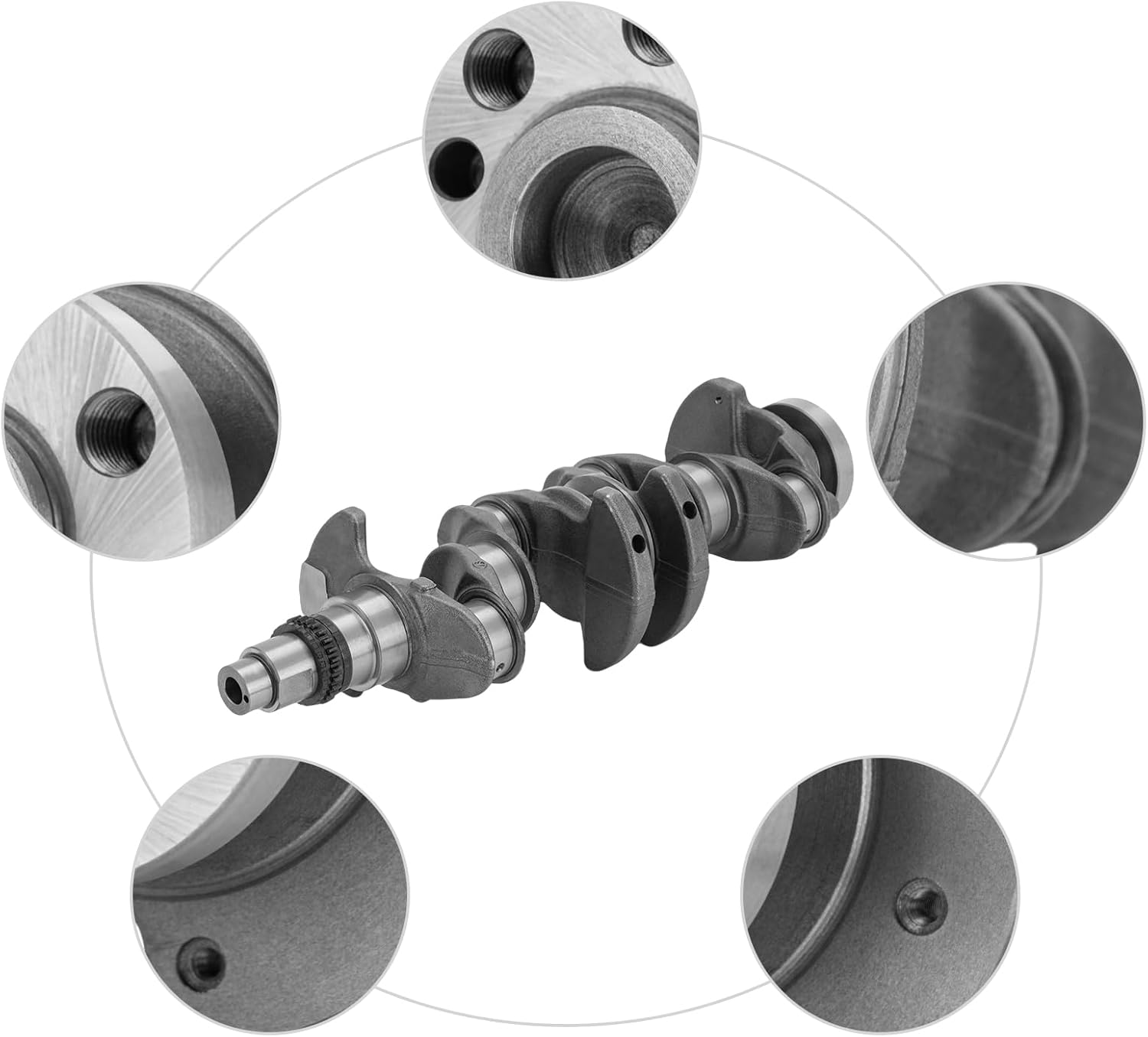 Crankshaft, 623V62EH00 Engine Crankshaft Assembly Replacement Kit for 2014-2016 Hyundai Elantra KIA Forte 1.8L