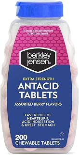 Berkley Jensen Extra Strength Antacid Tablets, Assorted Berry Flavors, 2 pk./200 ct.