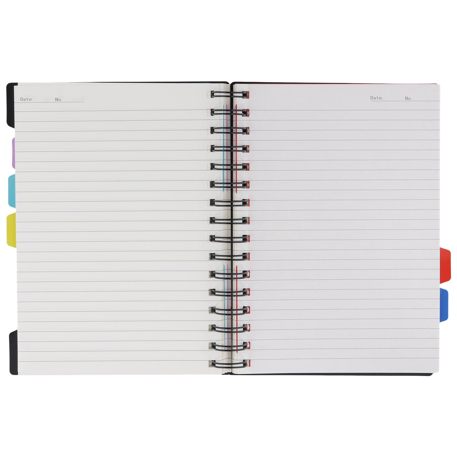 SINJEUN 3 pezzi 21 x 16,5 cm nero taccuino A5 ad anelli, 150 fogli a spirale, taccuino A5 a righe, rilegatura a spirale per appunti al lavoro, in viaggio, nella vita quotidiana e in ufficio