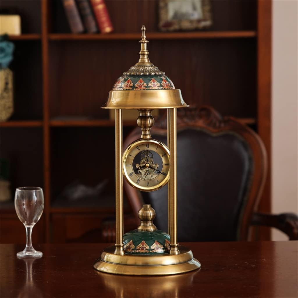 Clock Ornaments Living Room Nordic Home Decoration Pendulum Tabletop Table Crystal Seat