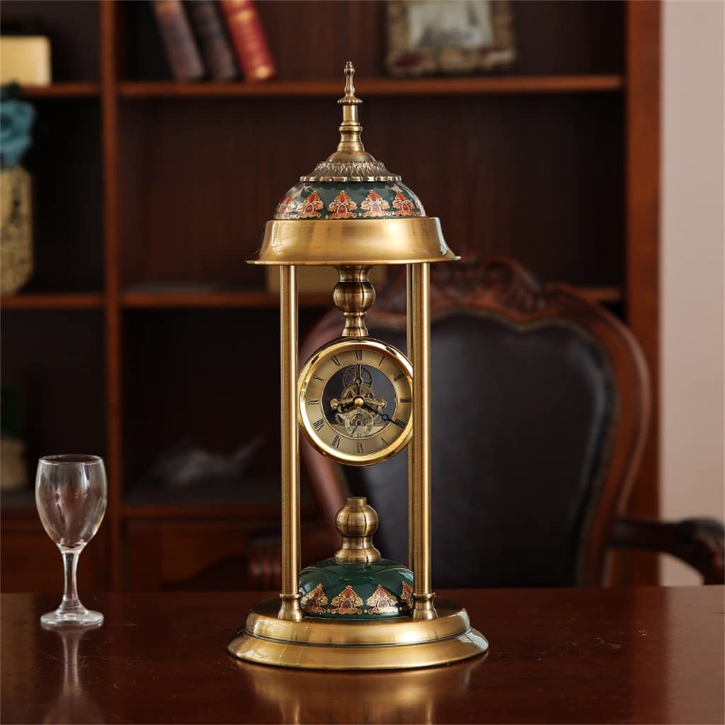 Reloj de asiento de cristal JFDBGU con péndulo para una decoración nórdica exclusiva
