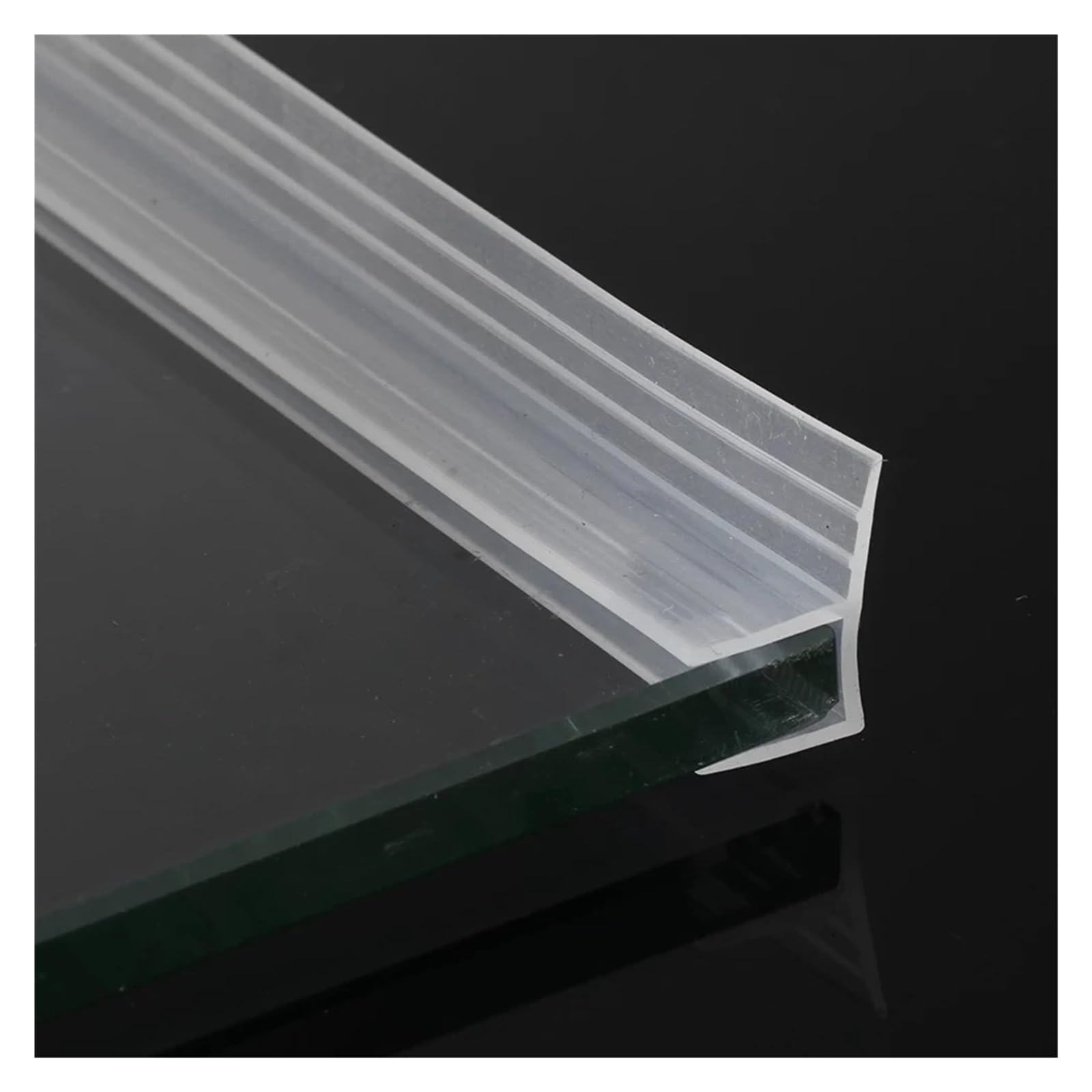 4 m Duschtürdichtung, Badewanne, Duschstreifen, Dichtung oder Bildschirme, Türen, Glas, Dichtungen, Lücken, Heimwerker für Duschtüren, Glas(F Shape 6mm 4M)