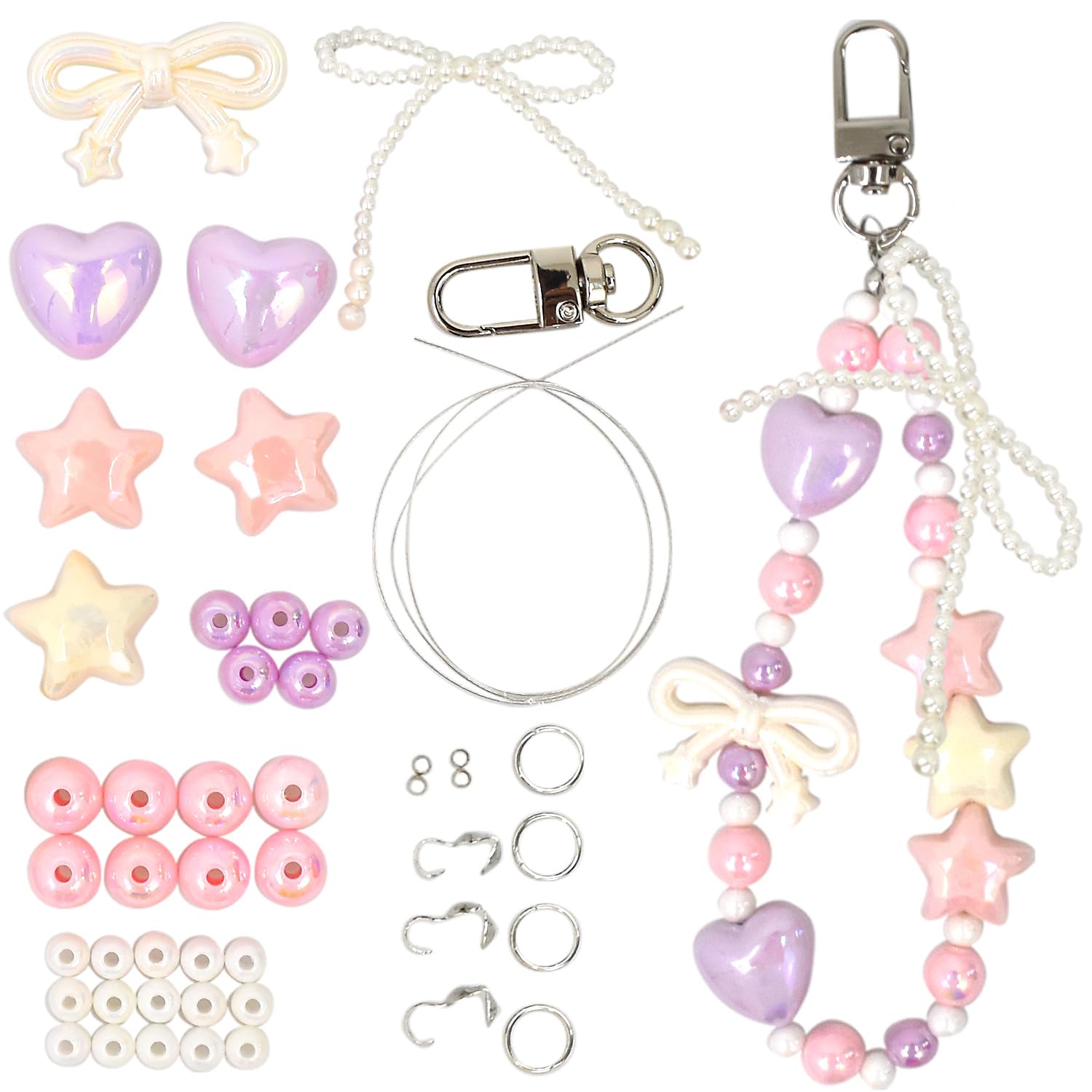 Amazon | MYmama 手芸用セット ゆめかわビーズ ストラップキット