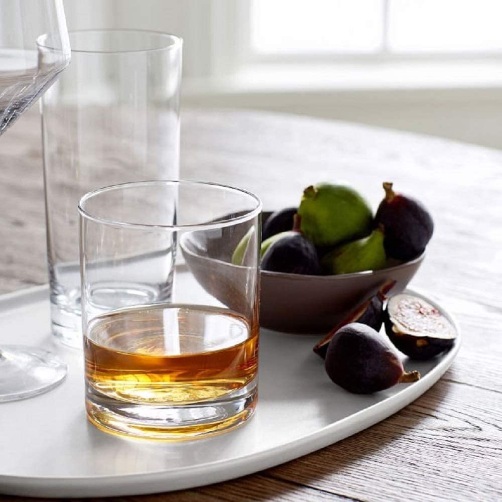 TRIXY Italian Premium Half Star Double Old Fashioned Glasses, Perfect for ServingA Scotch, Whiskey or Mixed Drinks, 290 ml (Clear) (Set Of6) 4