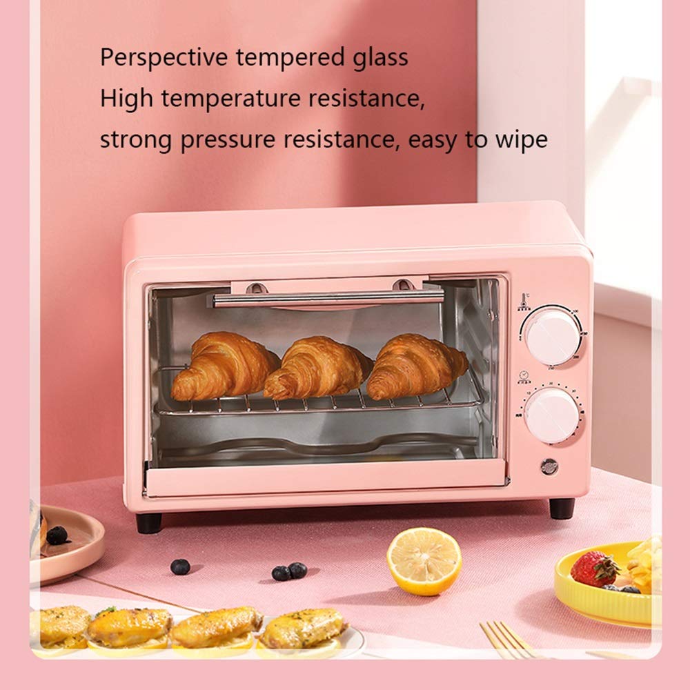 Horno Horno eléctrico 10L Hogar Multifuncional Mini Horno Electrodomésticos de Cocina Sartén Pan Snack Maker Pequeño Horno para Hornear hornos halógenos
