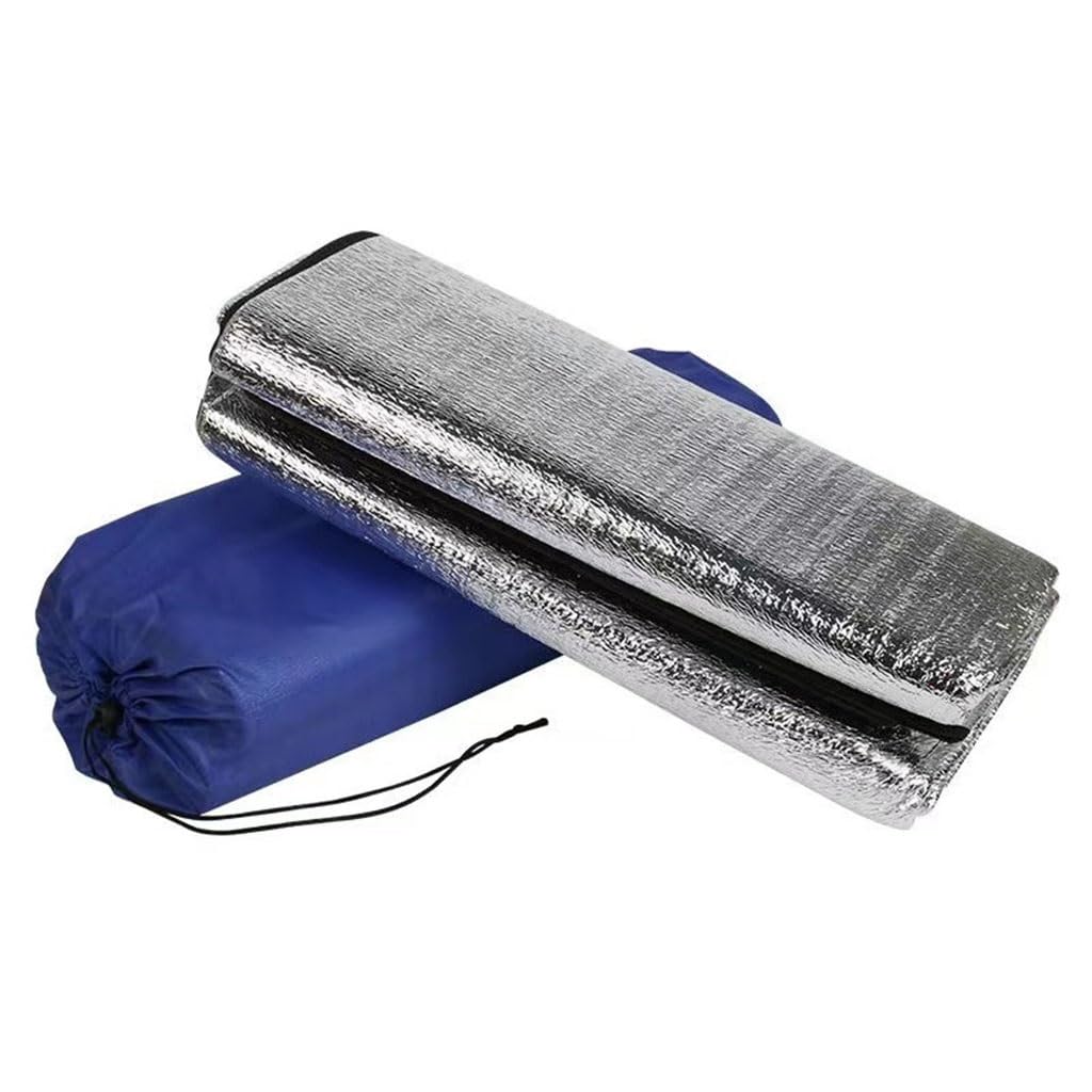 Ultraligero Esterilla de Camping Impermeable Aislante al Aire Libre Tienda de Campaña Papel de Aluminio EVA Playa Colchón para Camping Senderismo Viajes (Size : 150 * 200cm)