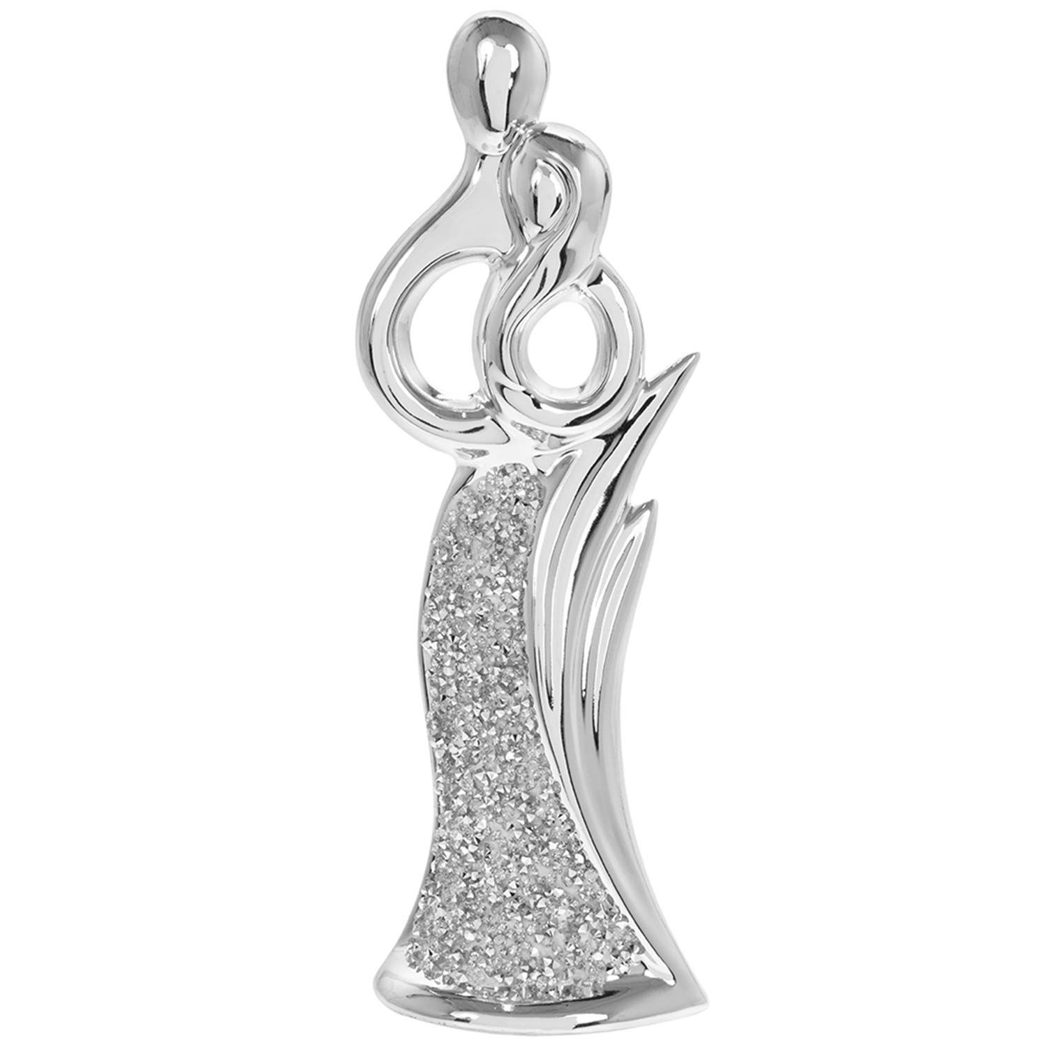 lesser and pavey LP45629 Sculpture | Silver Sparkle Romance | 1 Piece-9x7x23 cm Accessory
