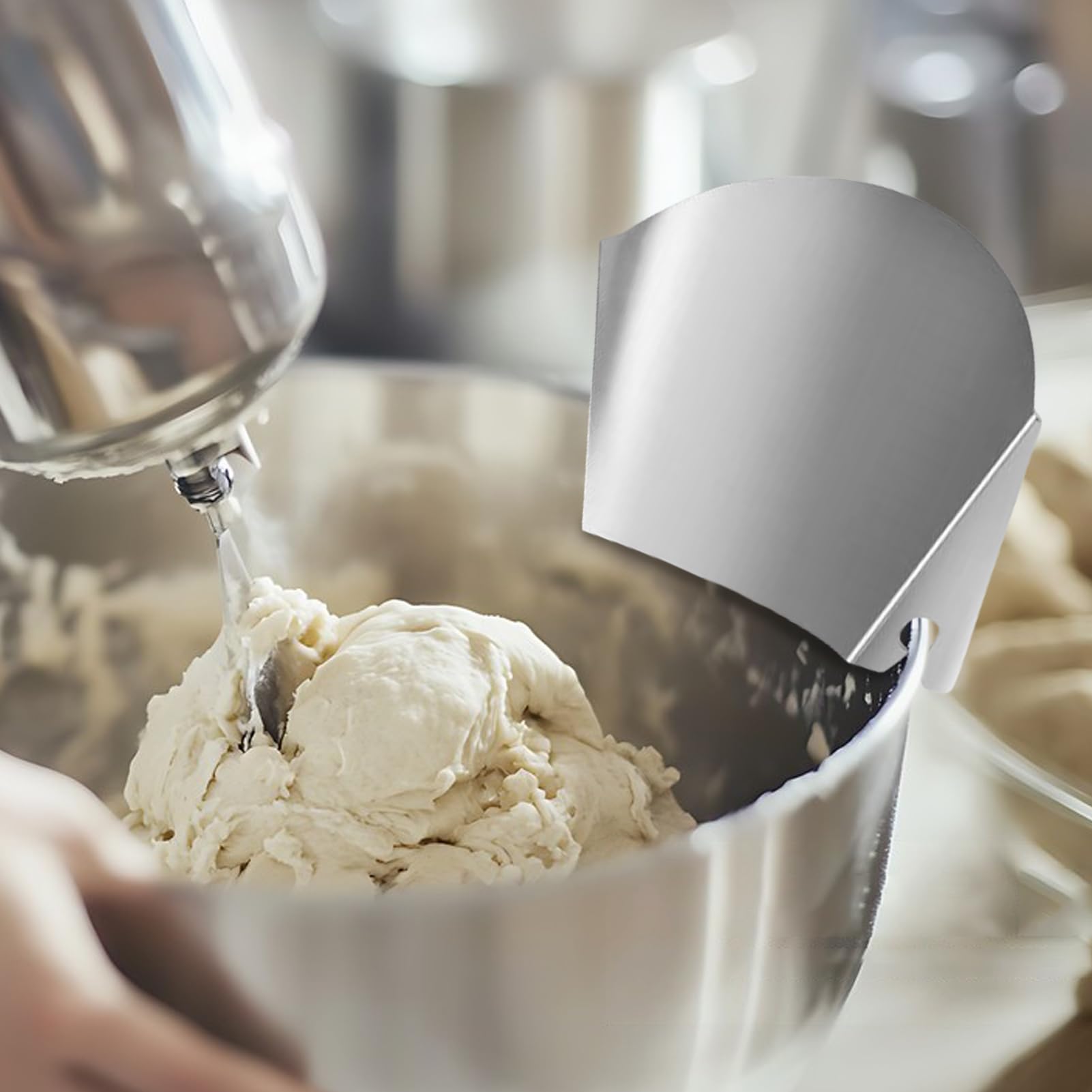 Gietschild voor mixer, roestvrij staal gietgoot anti-spatdeksel