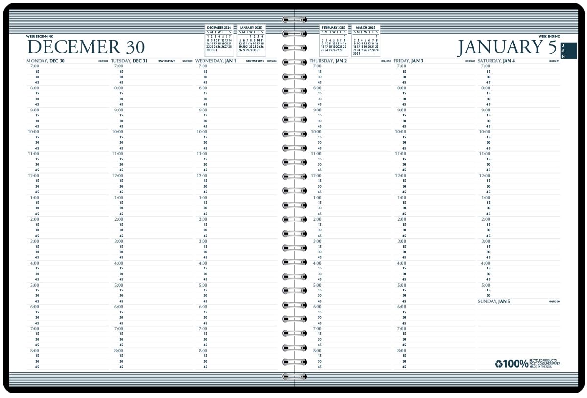 House of Doolittle Agenda settimanale professionale 2025-2026, 2025-2026, 21 x 27 cm, gennaio-dicembre (HOD272002-25)