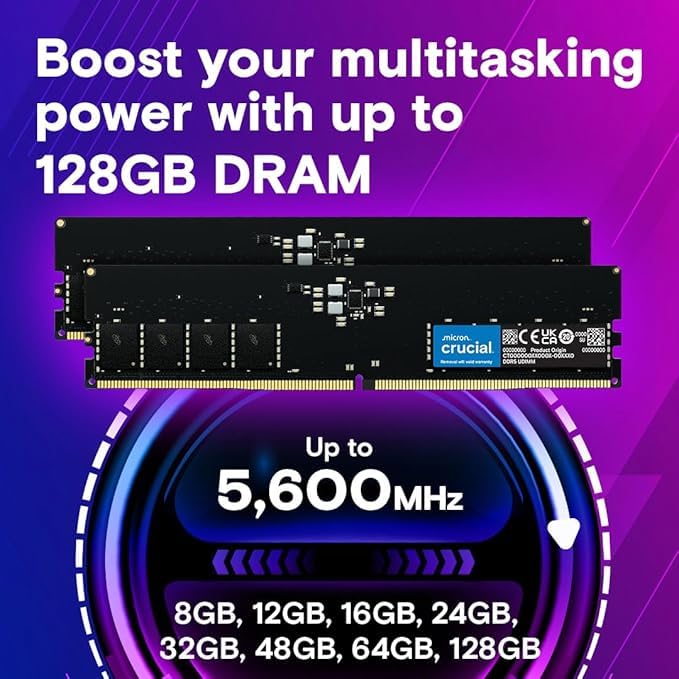 Amazon.in: Buy Crucial RAM 16GB DDR5 4800MHz CL40 Desktop Memory
